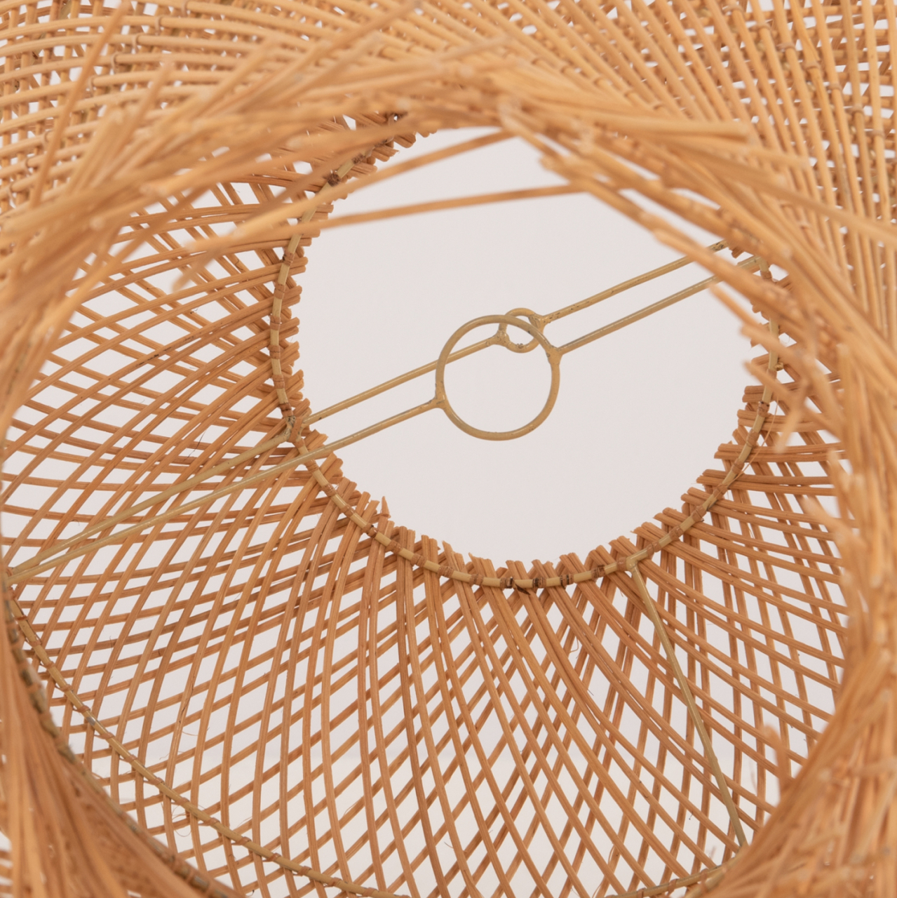 CEILING PENDANT LAMP HM7882 RATTAN IN NATURAL COLOR Φ49x157Hcm. [3]