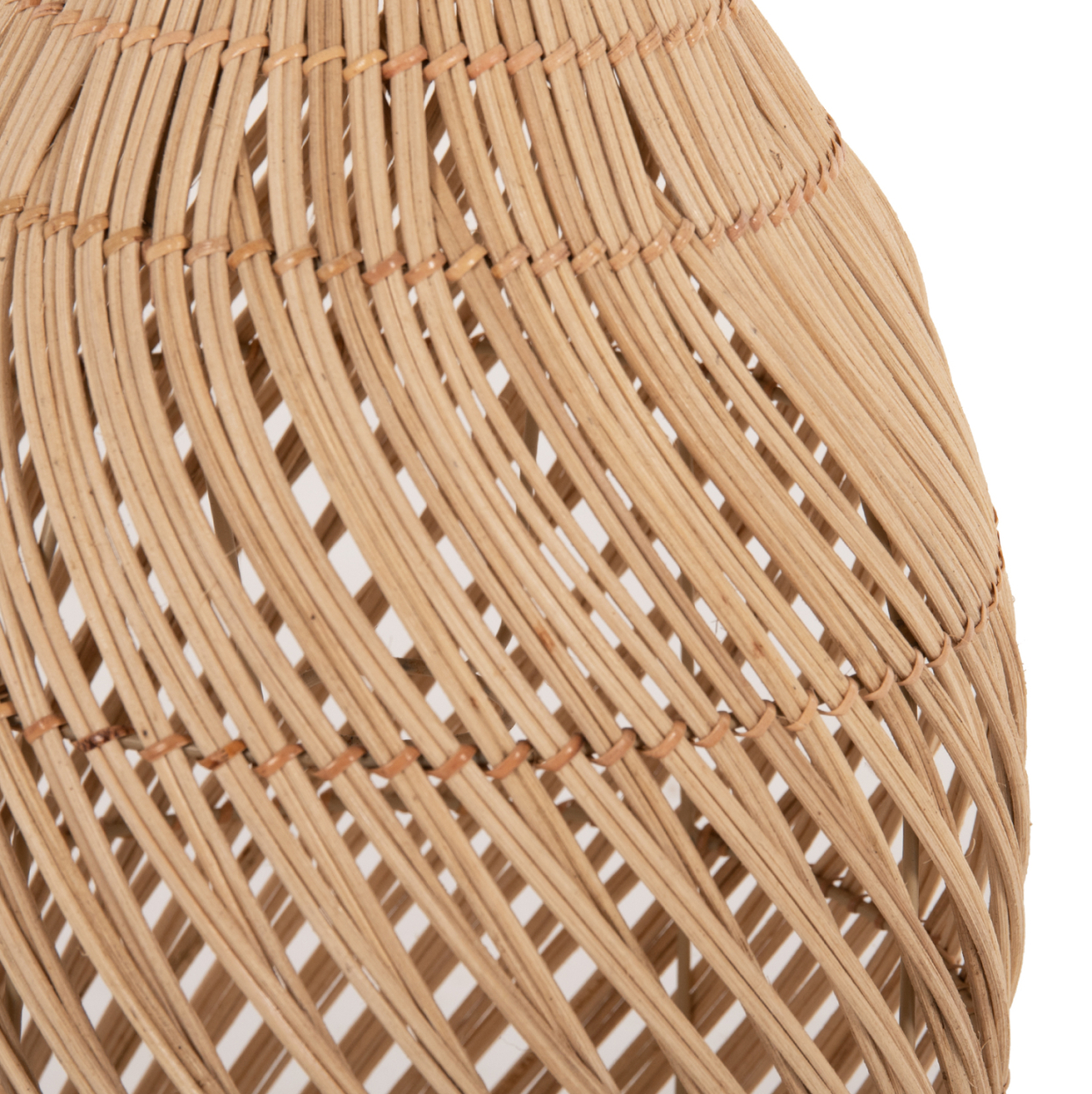 CEILING PENDANT LAMP HM7885 RATTAN IN NATURAL COLOR Φ23x148Hcm. [5]