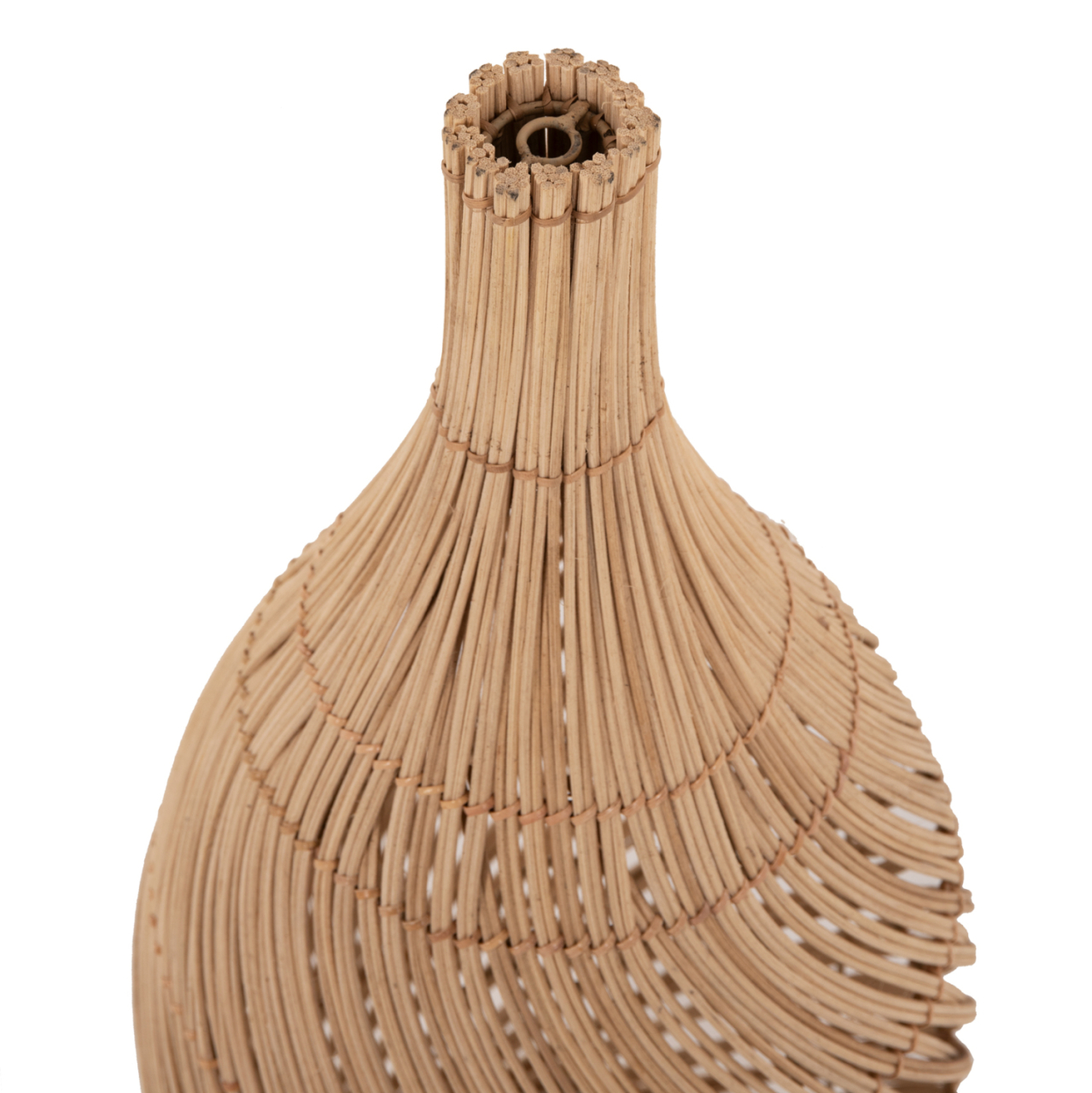 CEILING PENDANT LAMP HM7885 RATTAN IN NATURAL COLOR Φ23x148Hcm. [4]