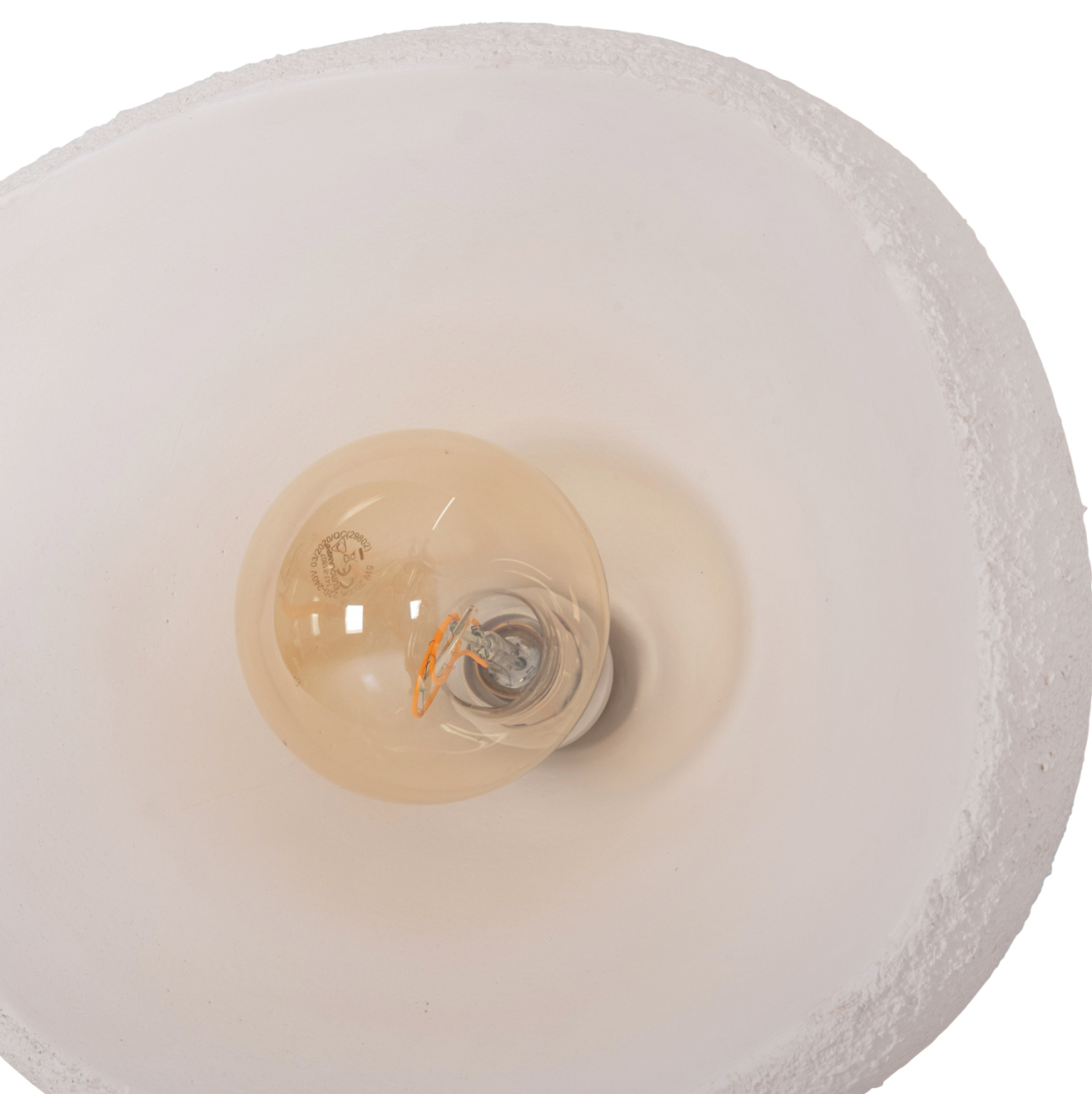 CEILING PENDANT LAMP JAYLEN HM4703.02S FIBER CEMENT IN WHITE Hcm. [6]