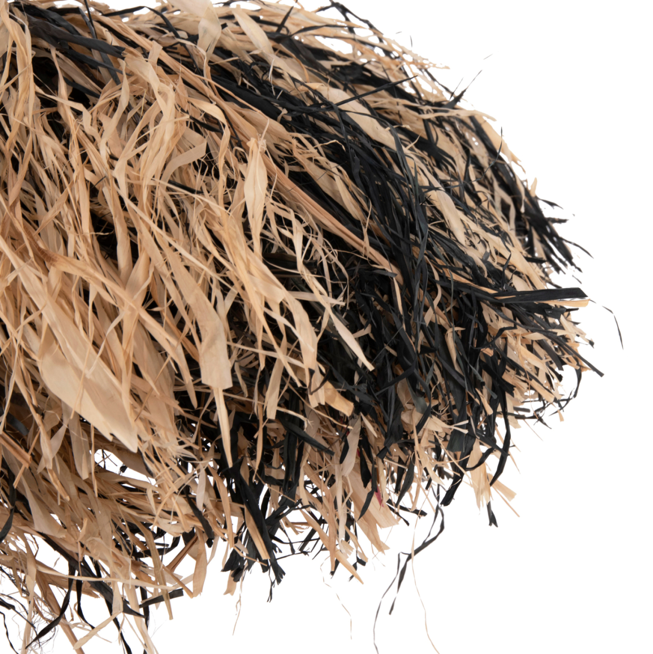 CEILING PENDANT LAMP ORDEM HM4715 SISAL and BANANA FIBERS CAP--BLACK and NATURAL Φ75cm [8]