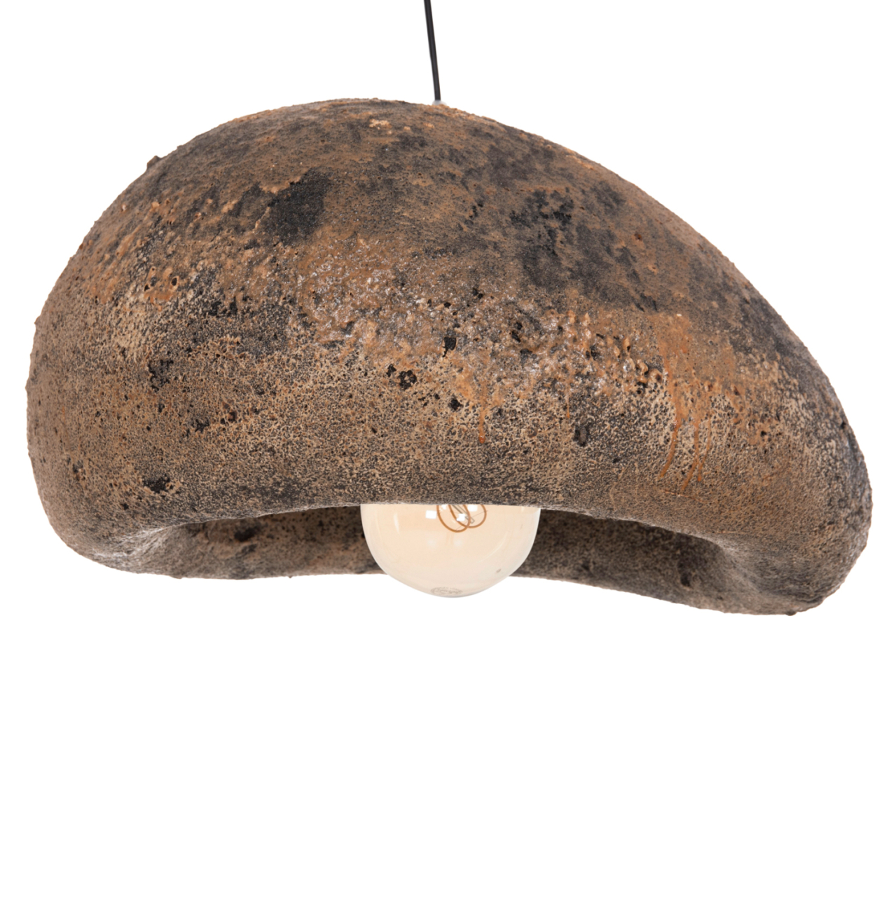 CEILING PENDANT LAMP STONE-LOOK STONER (M) HM4418.03 GREY/BROWN-- 55x45x40Hcm. [4]