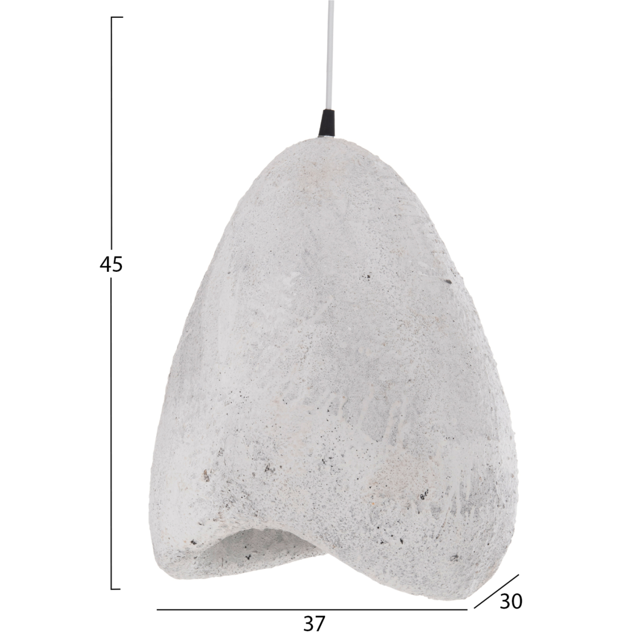 CEILING PENDANT LAMP STONE-LOOK STONER (S) HM4417.02 WHITE 37x30x45Hcm. [2]