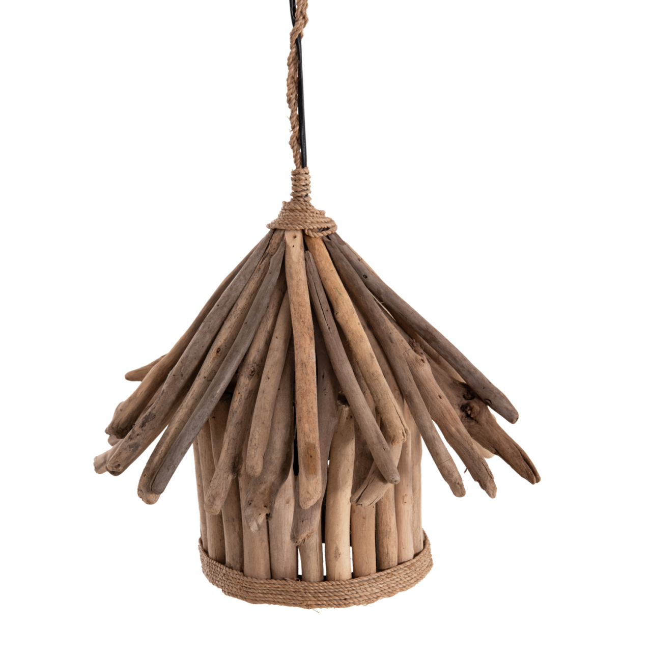 CEILING PENDANT LAMP TREIT HM4874 DRIFTWOOD IN NATURAL Φ40x73Hcm.[1xΕ27] [8]