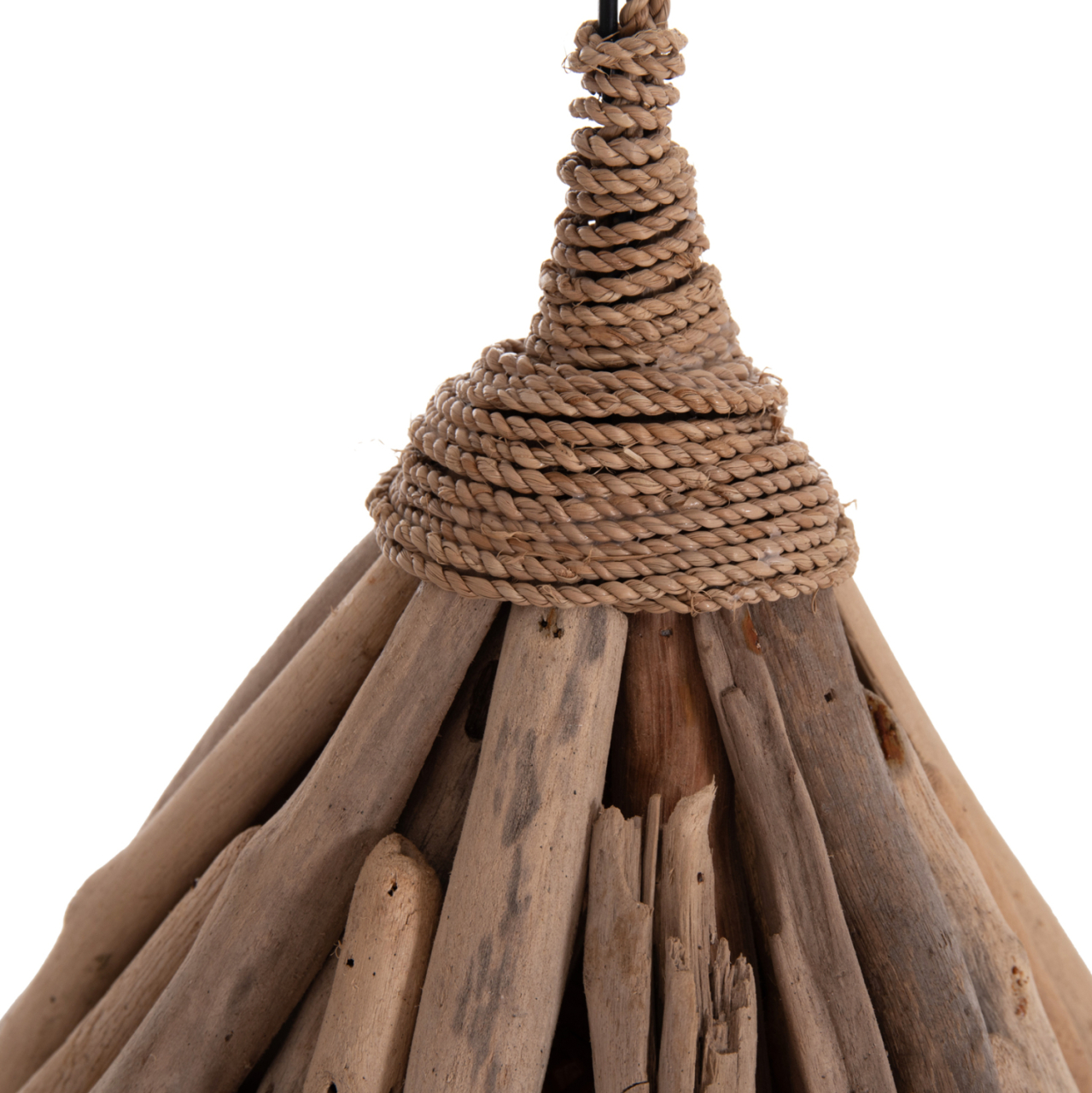 CEILING PENDANT LAMP TREIT HM4875 DRIFTWOOD IN NATURAL 48x54x52-73Hcm.[1xΕ27] [7]