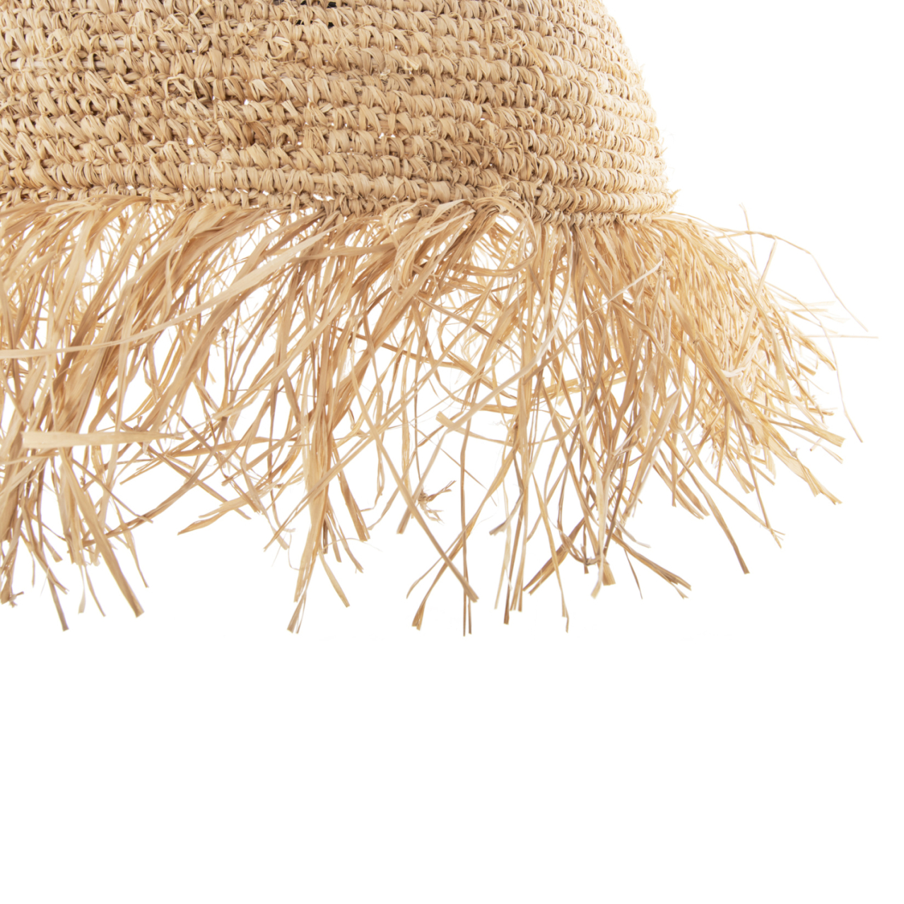 CEILING PENDANT LAMP WITH FRINGES HM7855 DRIED PALM FIBERS Φ41,5x48Hcm. [5]