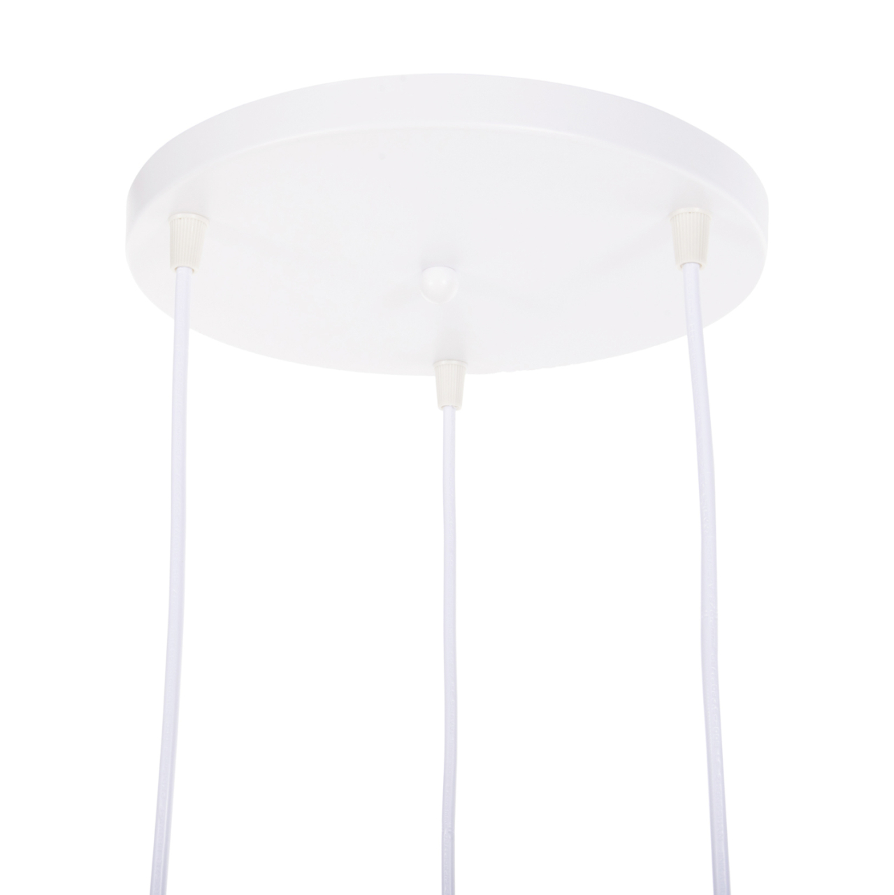 CEILING PENDANT LUMINAIRE HM4072 3-LIGHT WOODEN GEOMETRICAL SHAPES [7]