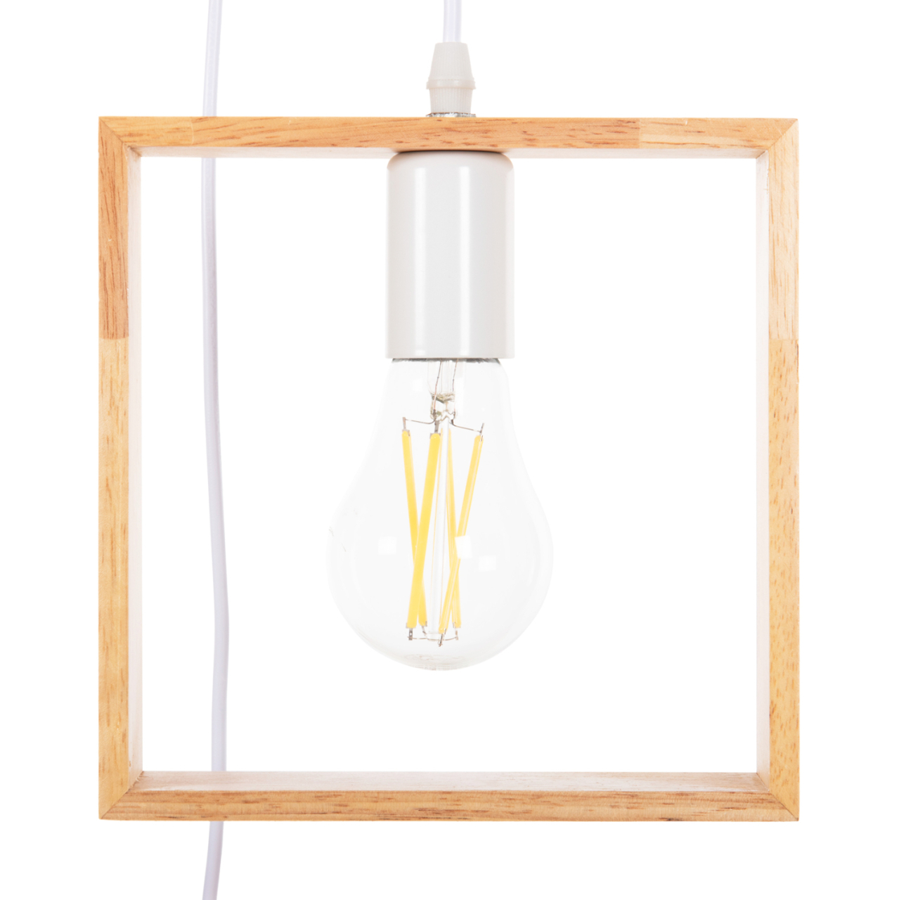 CEILING PENDANT LUMINAIRE HM4072 3-LIGHT WOODEN GEOMETRICAL SHAPES [5]