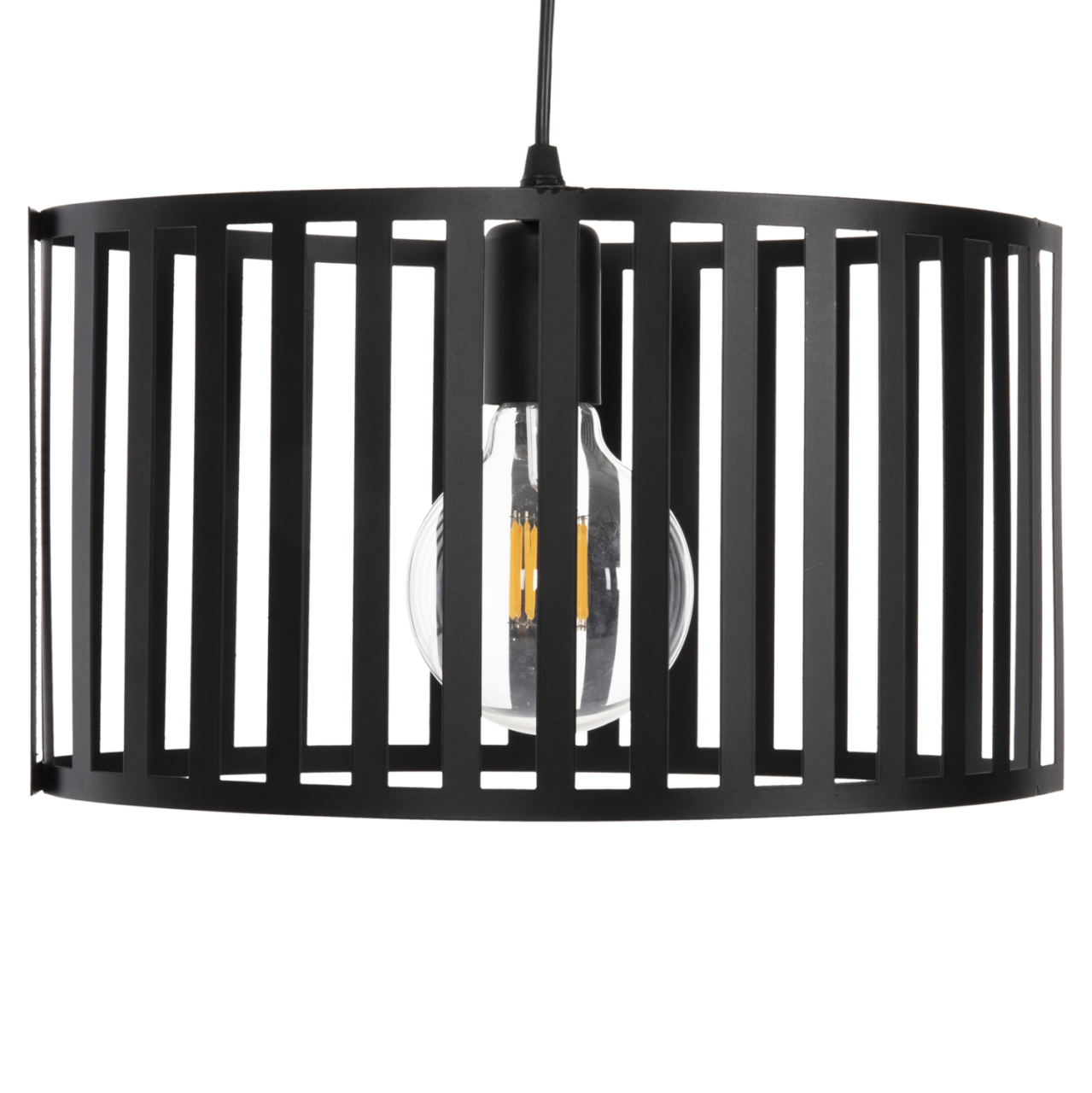 CEILING PENDANT LUMINAIRE HM4113 BLACK METAL 34x23x121Hcm. [3]
