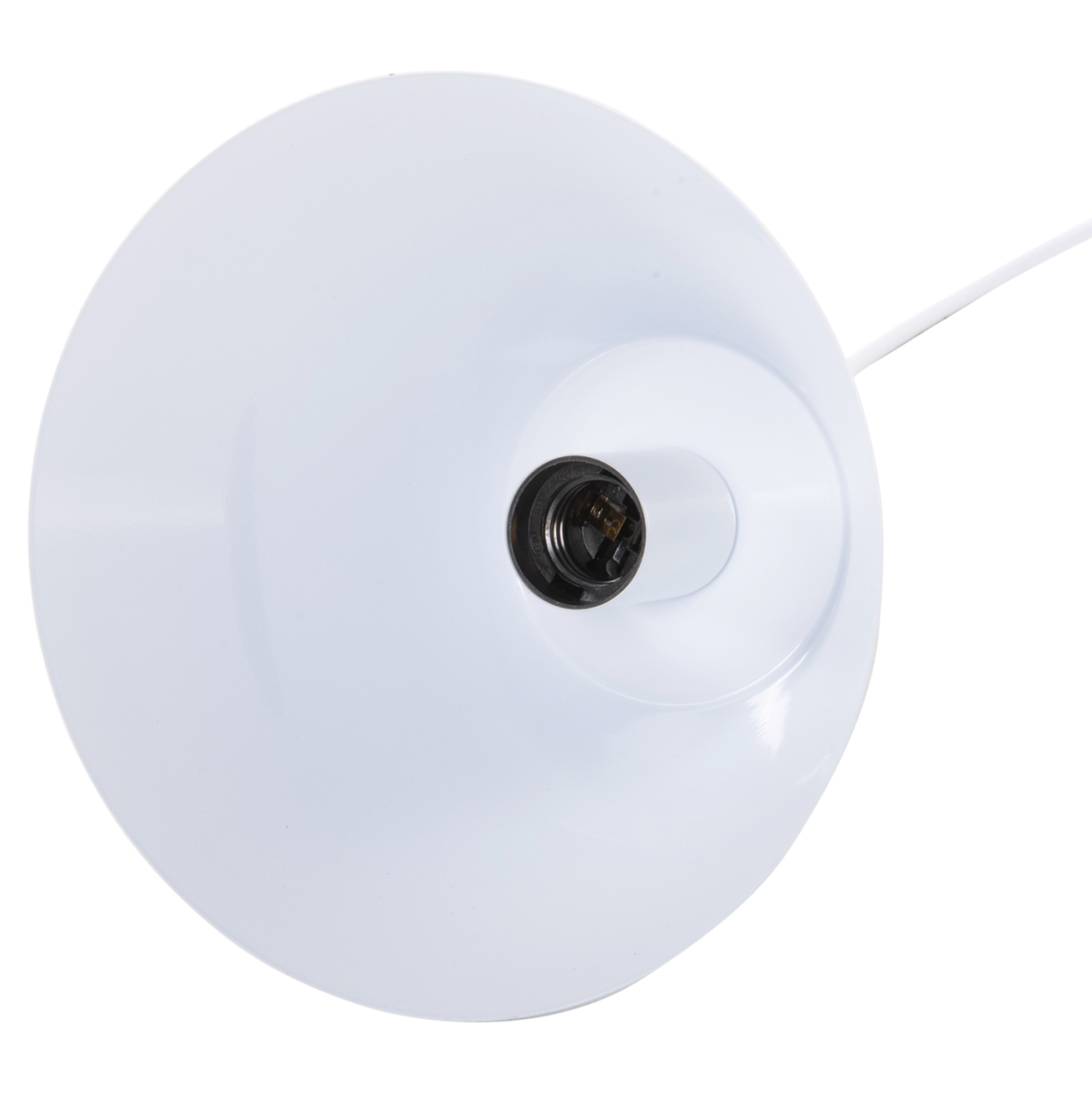 CEILING PENDANT LUMINAIRE HM4149 WHITE METAL CAP-WOOD DETAIL Φ22x115Hcm. [6]