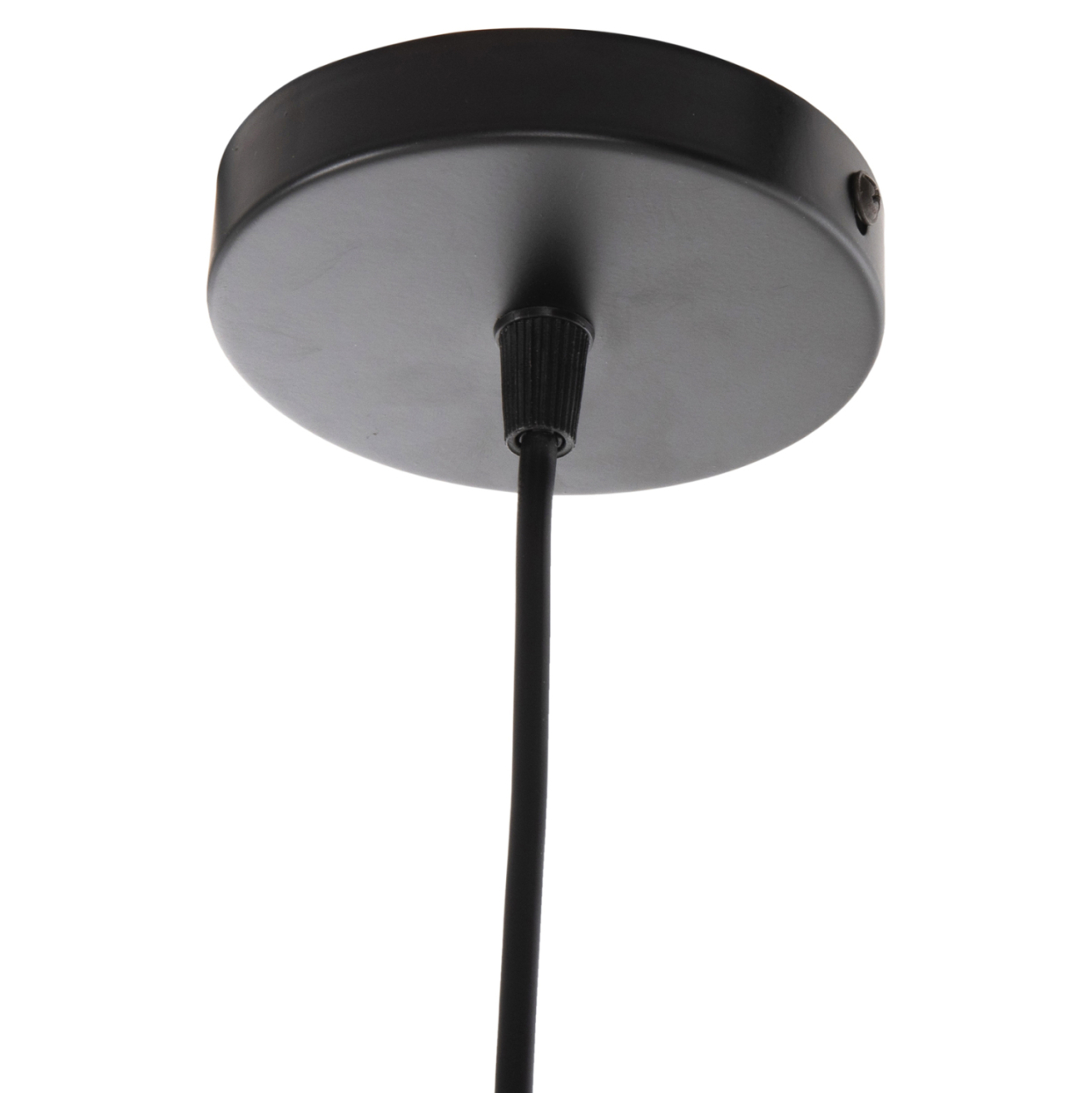 CEILING PENDANT LUMINAIRE HM4154 BLACK ALUMINUM SPHERICAL CAP Φ20x113Hcm. [6]