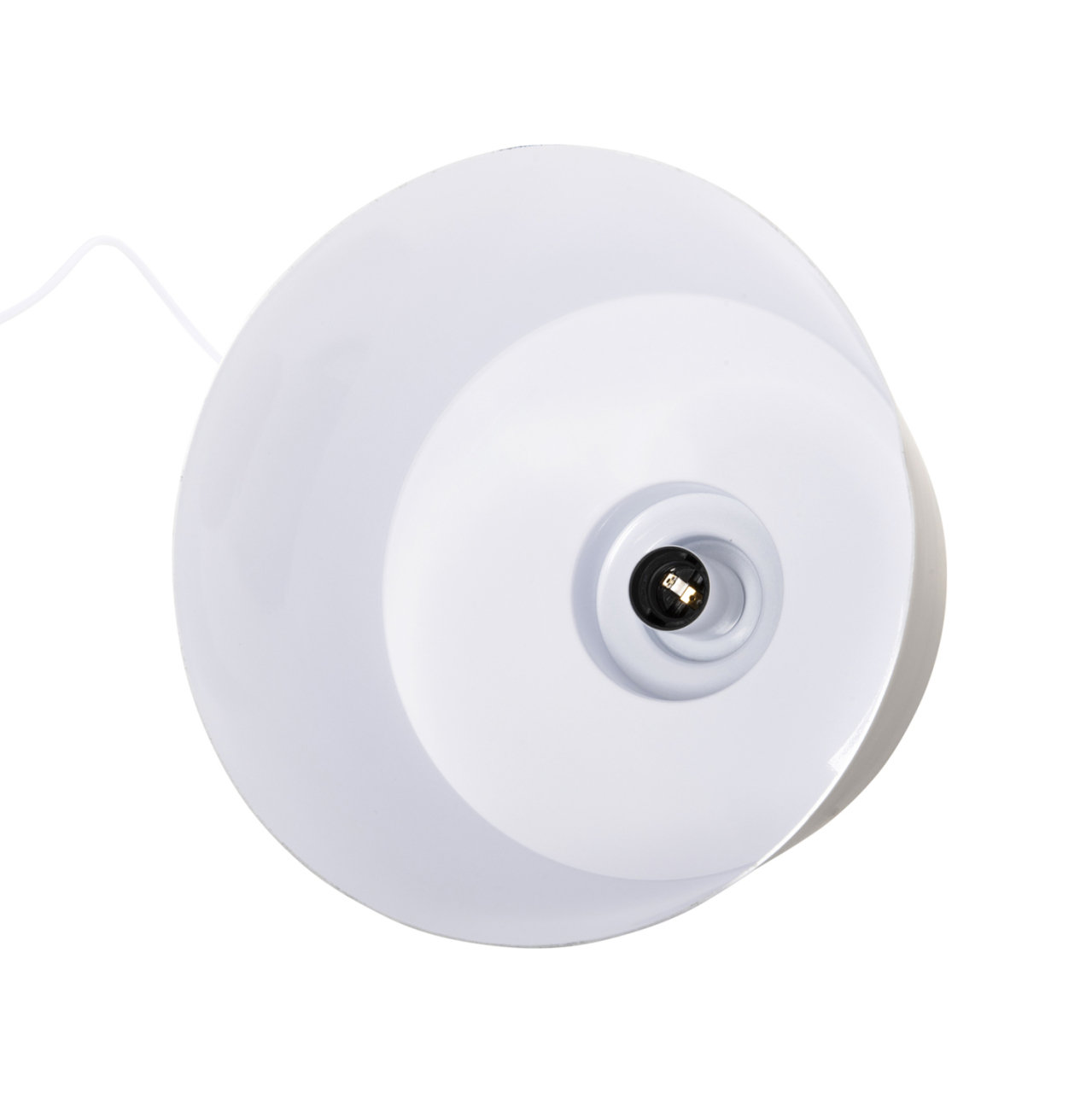 CEILING PENDANT LUMINAIRE HM4158.03 GREY ALUMINUM CAP-WHITE CABLE Φ30x123,5Hcm. [4]