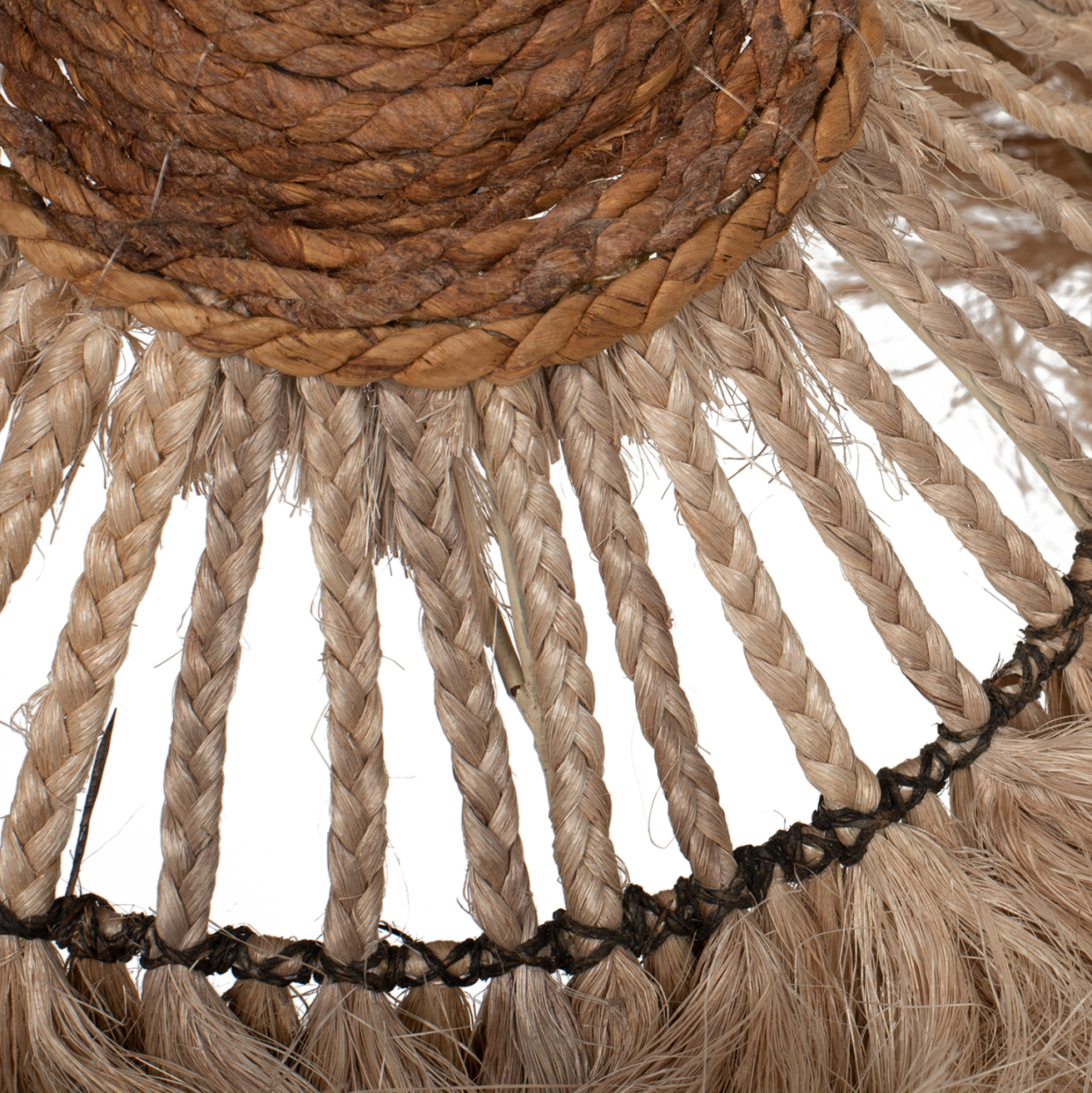 CEILING PENDANT MADE OF ABACA FIBERS IN NATURAL COLOR 40x40x40-80Hcm.HM7806 [5]