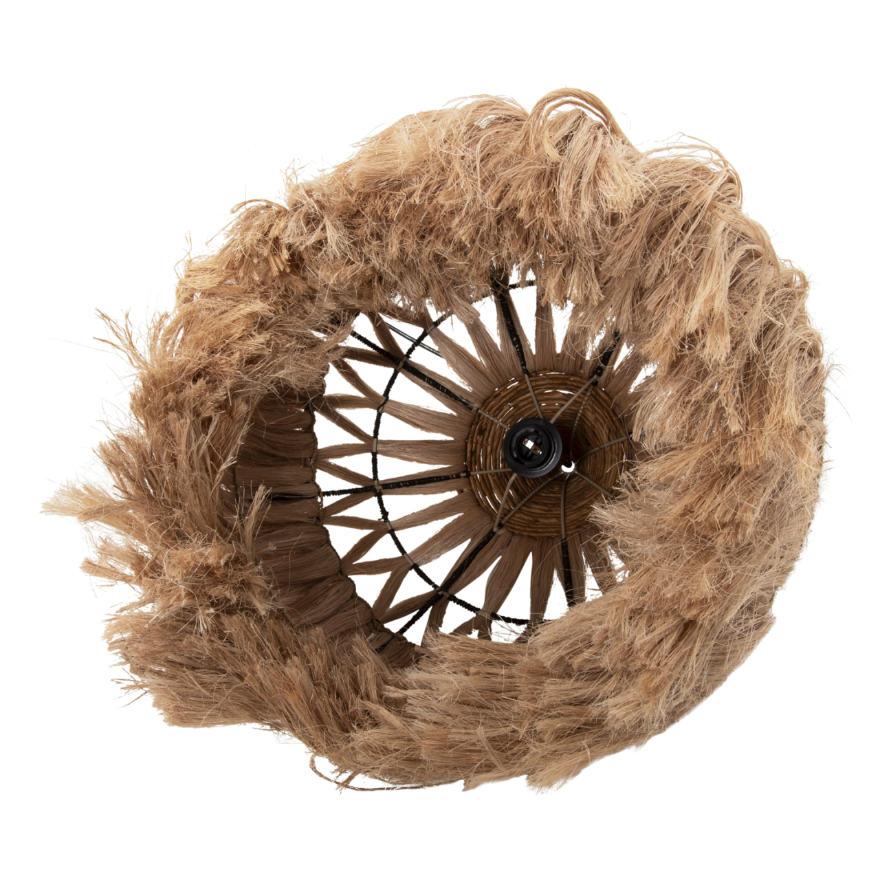 CEILING PENDANT MADE OF ABACA FIBERS IN NATURAL COLOR Φ52x48-120Hcm.HM7760 [5]