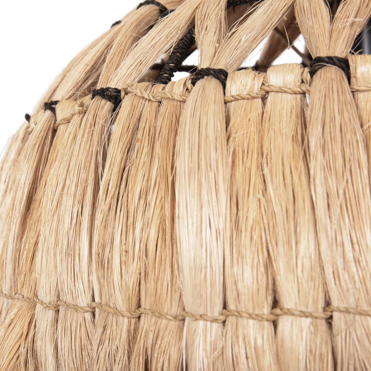 CEILING PENDANT MADE OF ABACA FIBERS IN NATURAL COLOR Φ52x48-120Hcm.HM7760 [7]