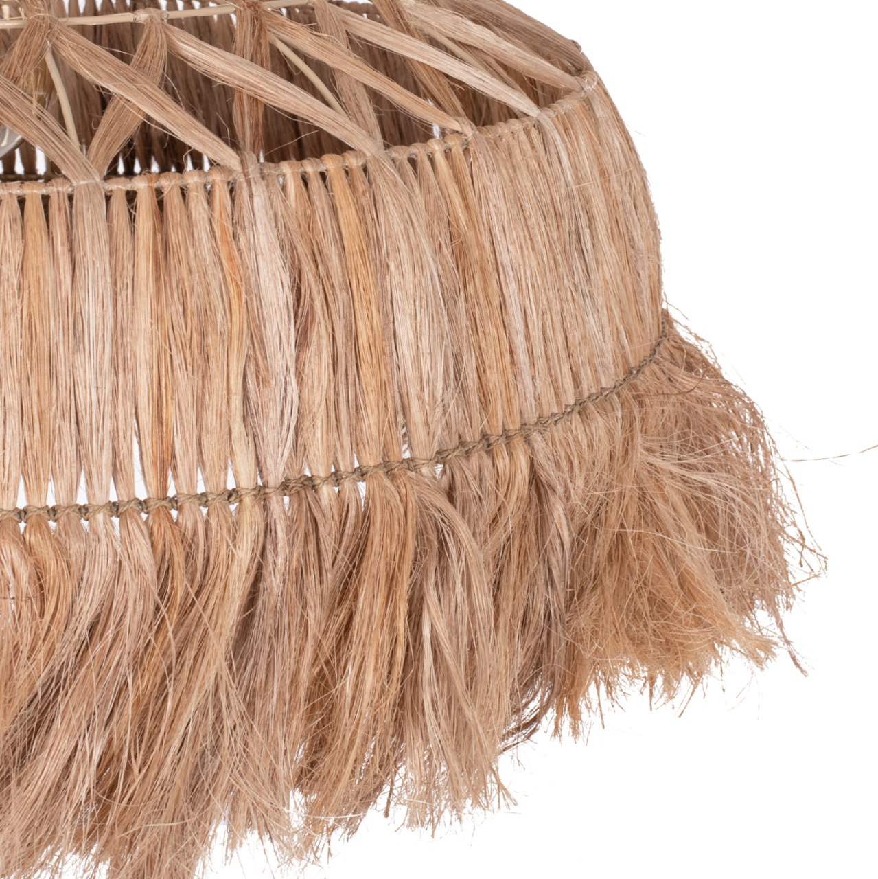 CEILING PENDANT MADE OF ABACA FIBERS IN NATURAL COLOR Φ80x62-90Hcm.HM7780 [4]