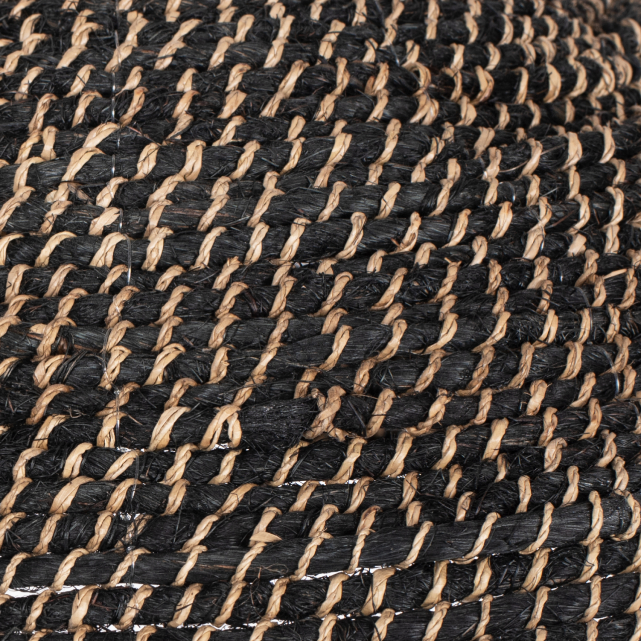 CEILING PENDANT MADE OF RECYCLED ABACA IN BLACK COLOR Φ49x15Hcm.HM7783 [4]