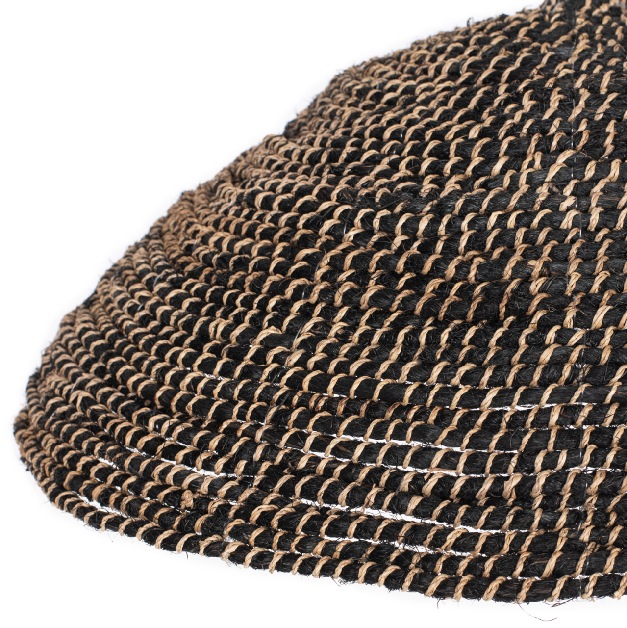 CEILING PENDANT MADE OF RECYCLED ABACA IN BLACK COLOR Φ49x15Hcm.HM7783 [3]