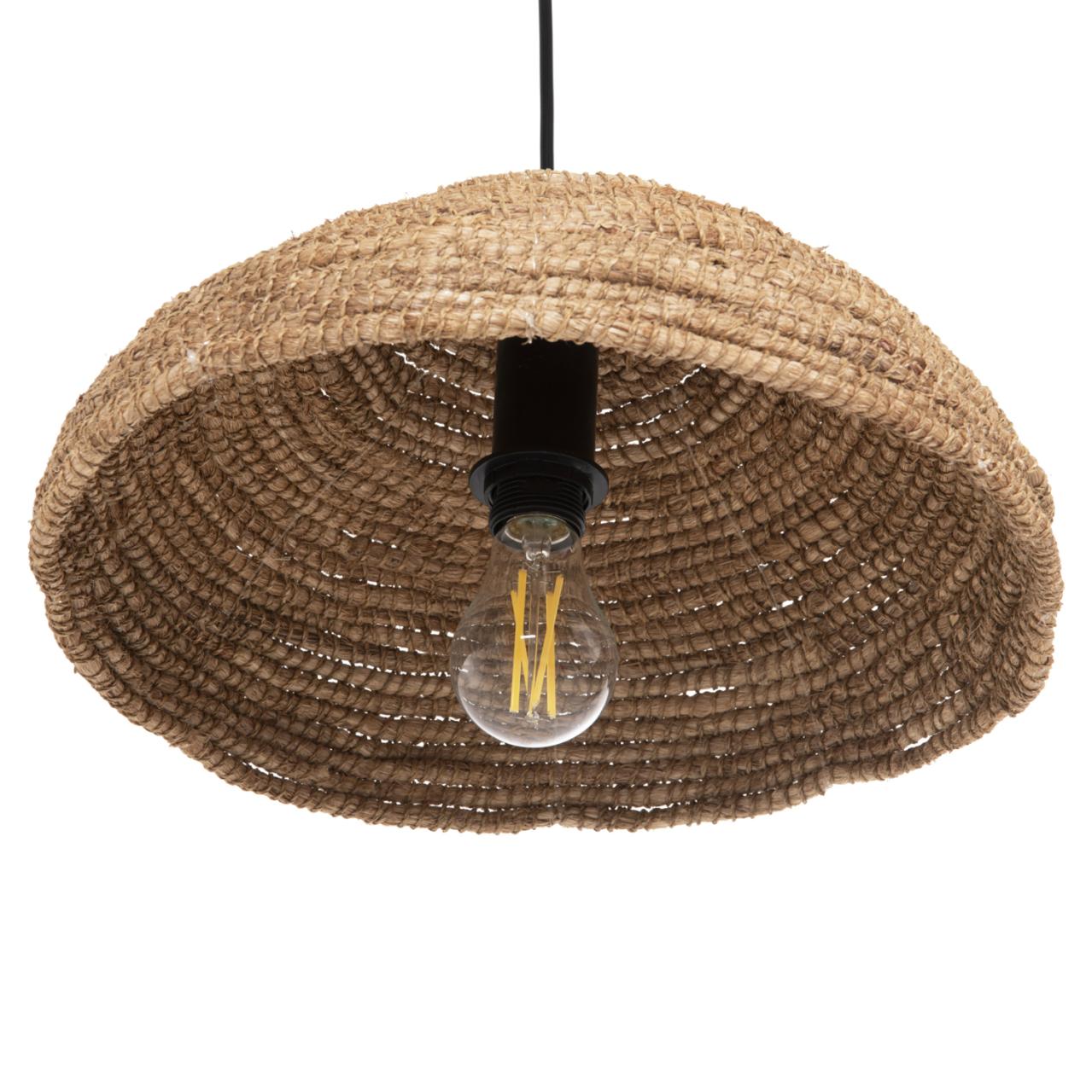 CEILING PENDANT MANILA HEMP FIBERS IN NATURAL COLOR Φ41x14-120Hcm. HM7784 [5]