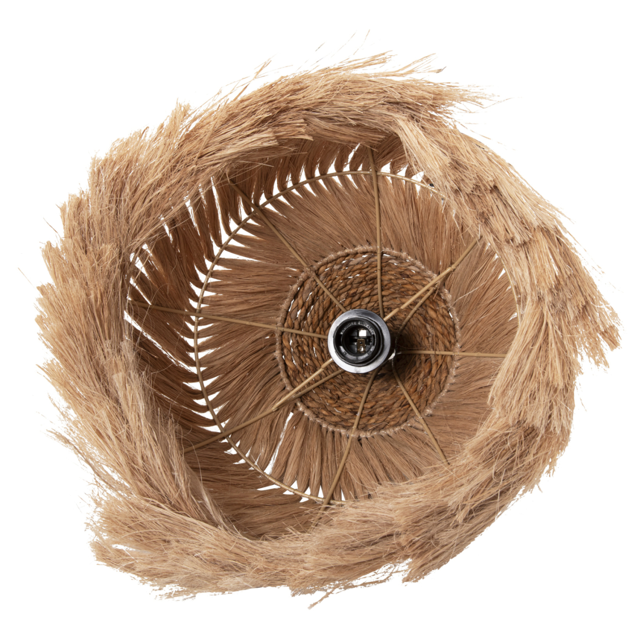 CEILING PENDANT MENDONG GRASS FIBERS IN NATURAL COLOR Φ38x34-120Hcm.HM7776 [7]