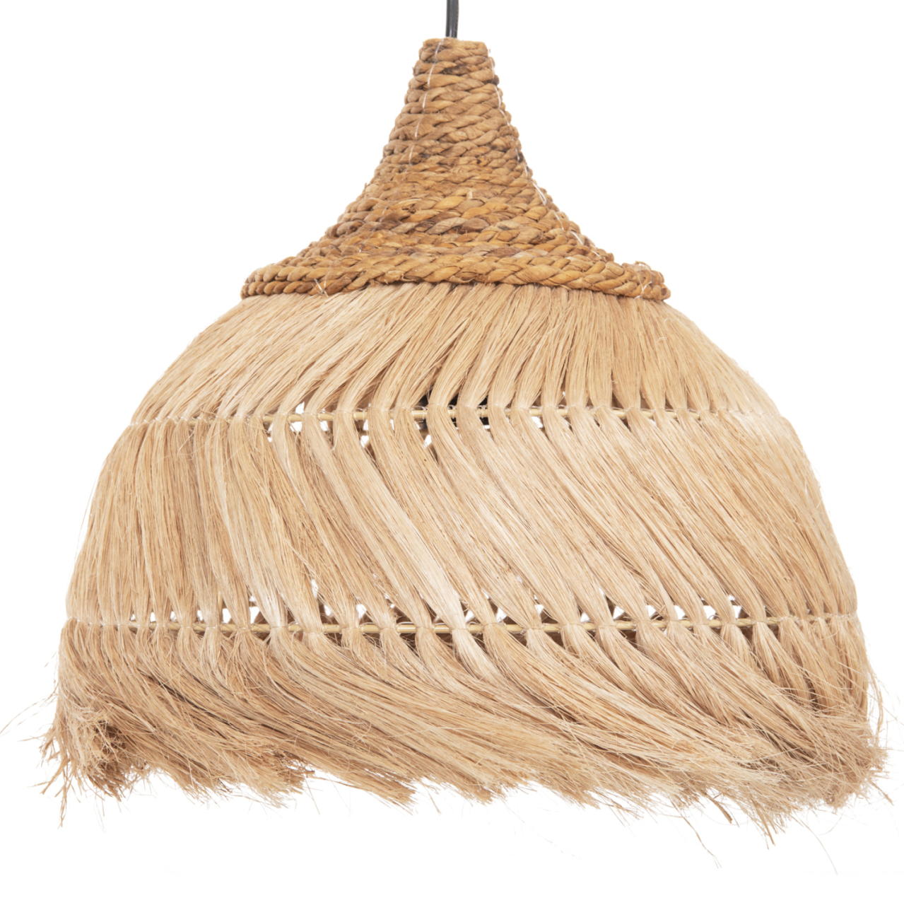 CEILING PENDANT MENDONG GRASS FIBERS IN NATURAL COLOR Φ38x34-120Hcm.HM7776 [3]