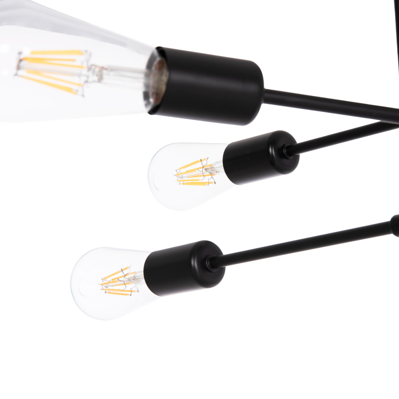 CEILING PENDANT MULTILIGHT FIXTURE LIGHTY HM7427.11 BLACK METAL 51x51x23Hcm. [5]