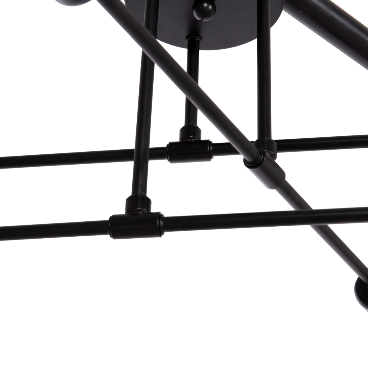 CEILING PENDANT MULTILIGHT FIXTURE LIGHTY HM7427.11 BLACK METAL 51x51x23Hcm. [7]
