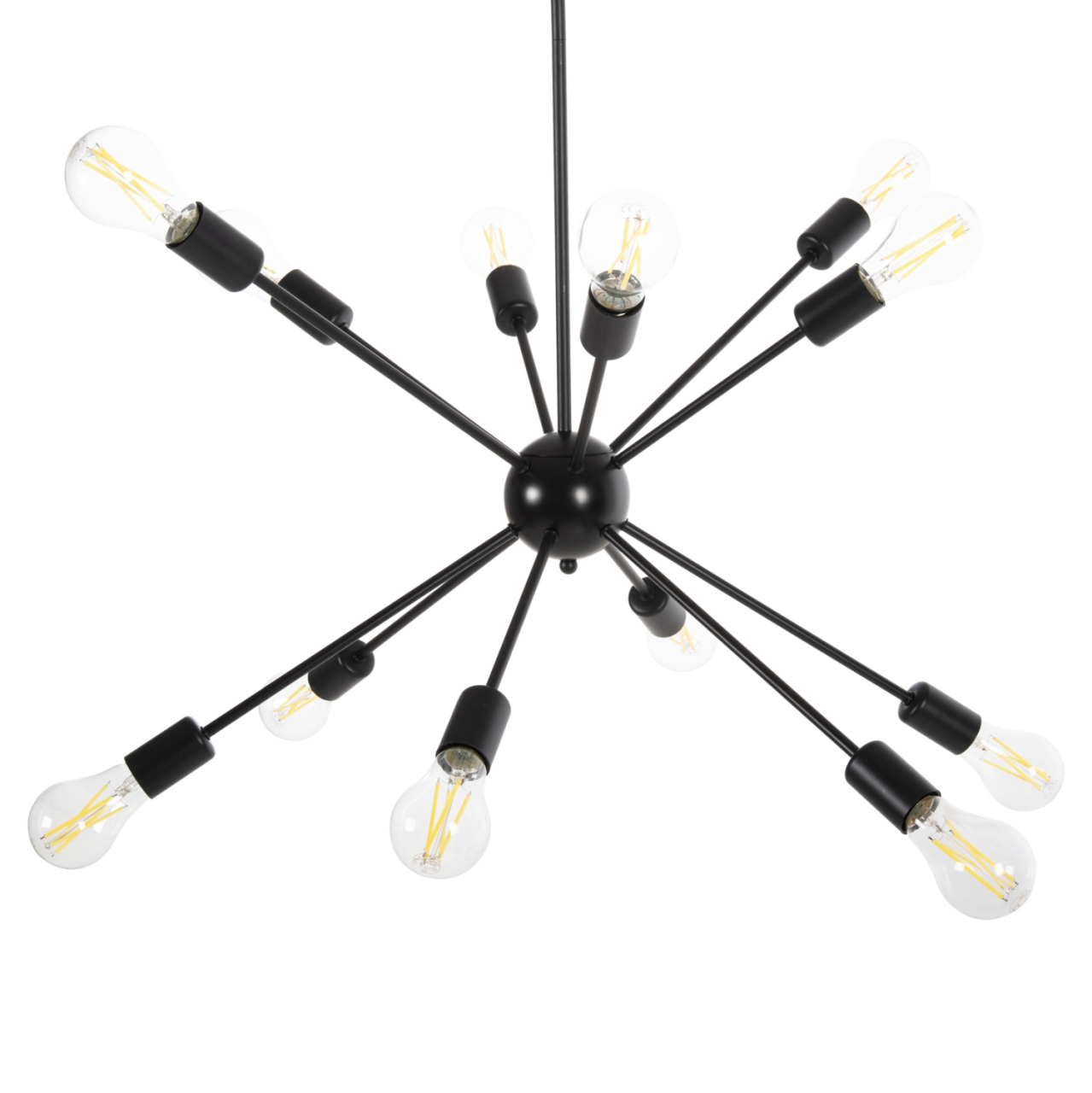 CEILING PENDANT MULTILIGHT HM4173 BLACK METAL Φ85x115H cm. [3]