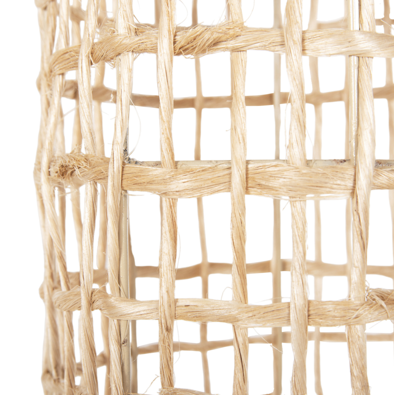 CEILING PENDANT OBLONG CYLINDRICAL CAP ABACA FIBERS IN NATURAL Φ21x43-120Hcm.HM7768 [5]