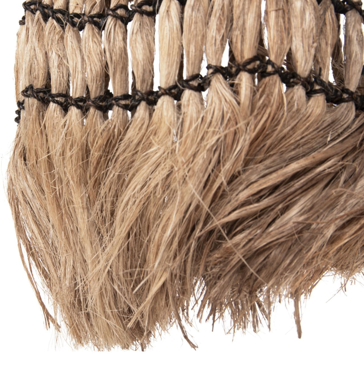 CEILING PENDANT SPHERICAL WITH FRINGES ABACA FIBERS IN NATURAL COLOR Φ28x32-120Hcm.HM7805 [5]