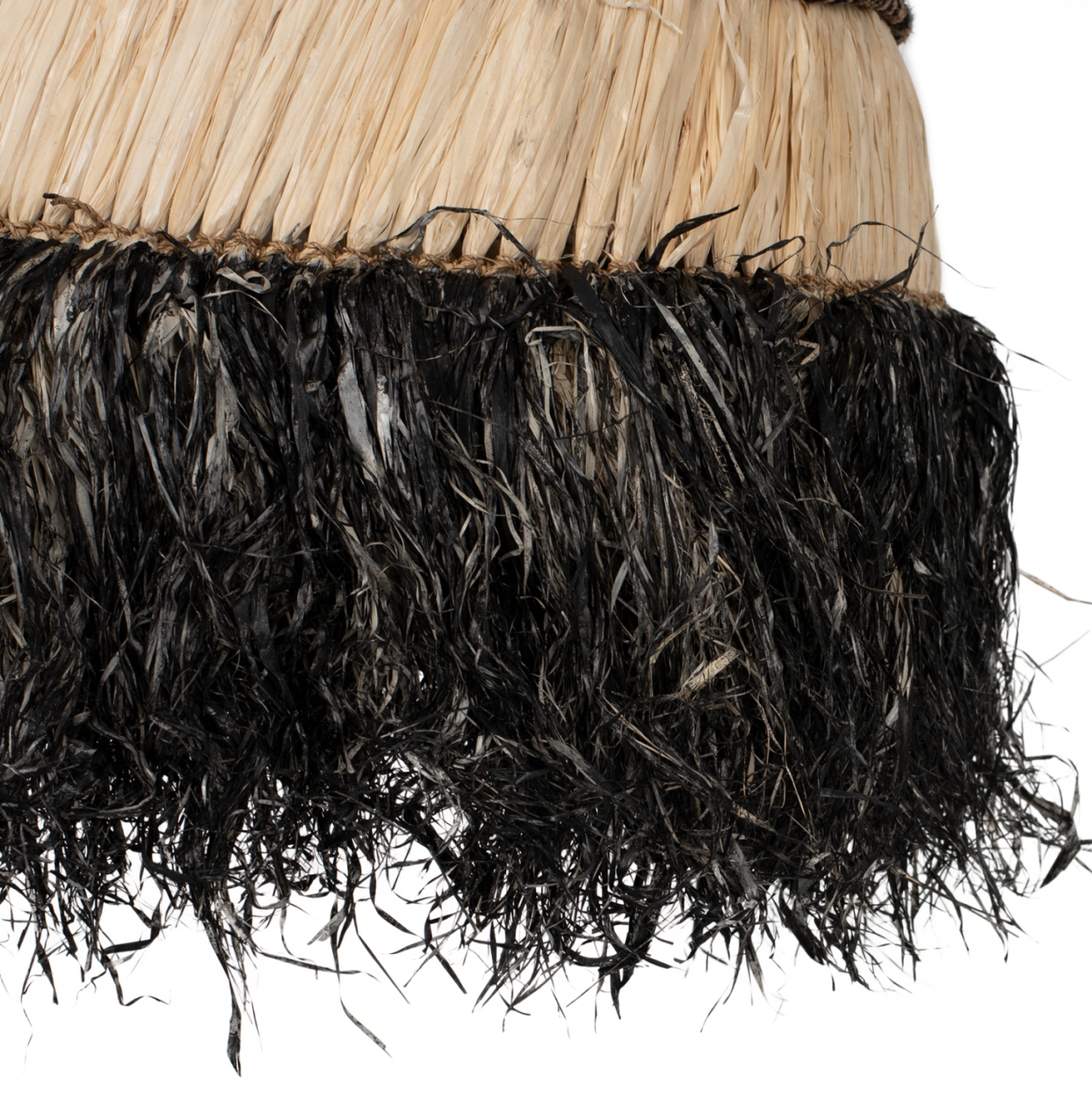 CEILING PENDANT TELAG HM7788 WITH SISAL AND ABACA FIBER CAP IN NATURAL-BLACK 50x50x60Hcm. [6]