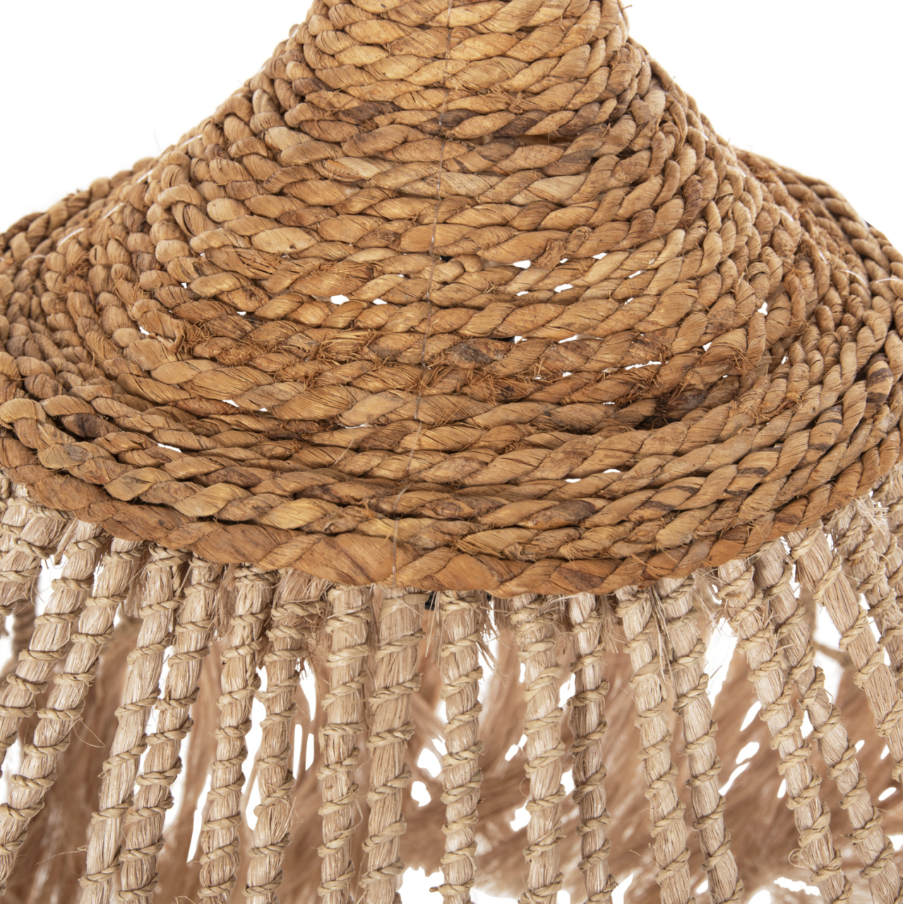 CEILING PENDANT WITH ABACA FIBERS CAP NATURAL COLOR Φ51x65-120Hcm.HM7752 [5]