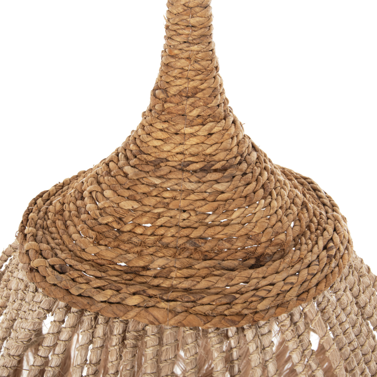 CEILING PENDANT WITH ABACA FIBERS CAP NATURAL COLOR Φ51x65-120Hcm.HM7752 [4]