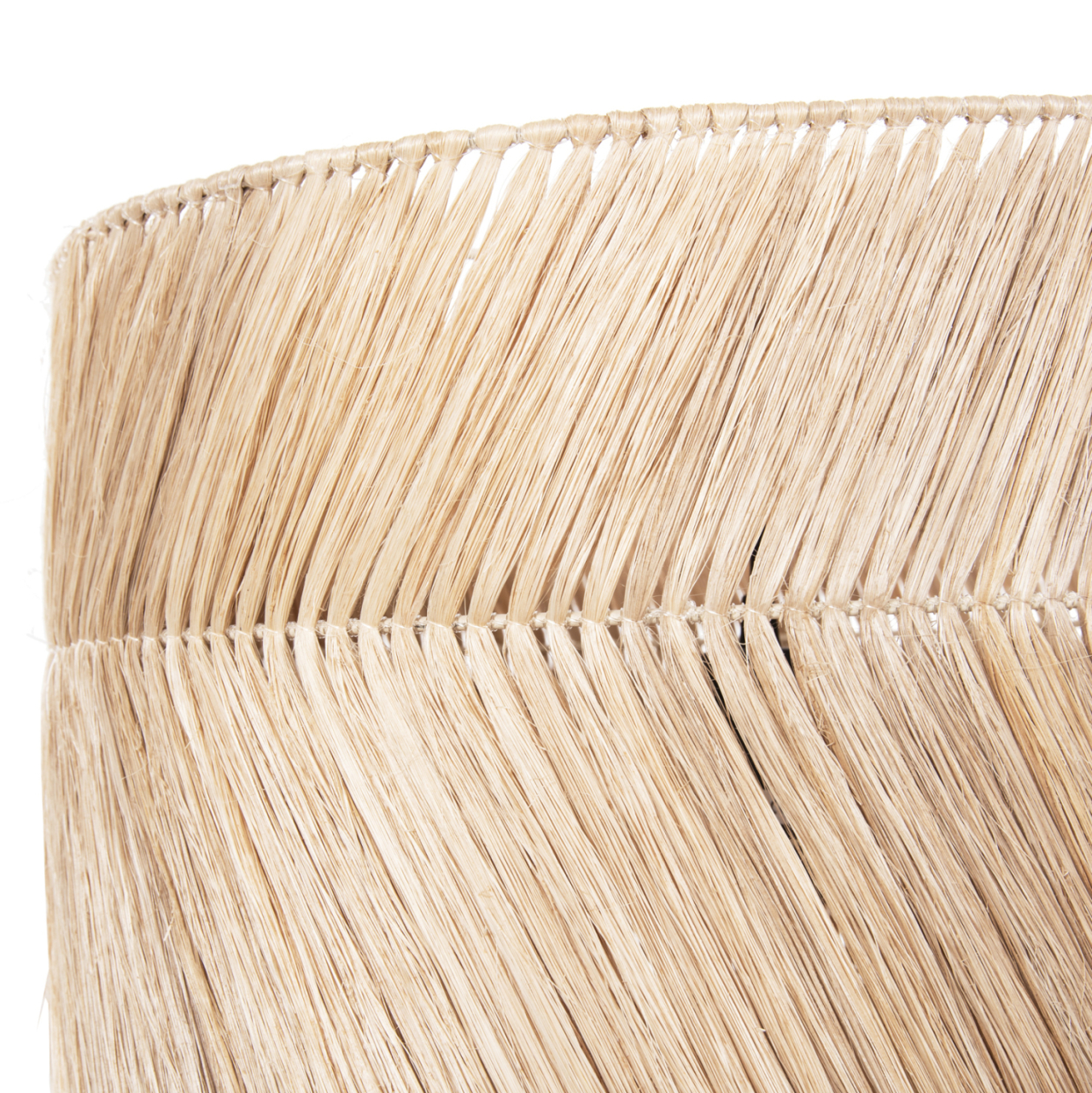 CEILING PENDANT WITH CYLINDRICAL CAP MADE OF ABACA FIBERS NATURAL COLOR Φ45x52-120Yεκ.HM7757 [6]