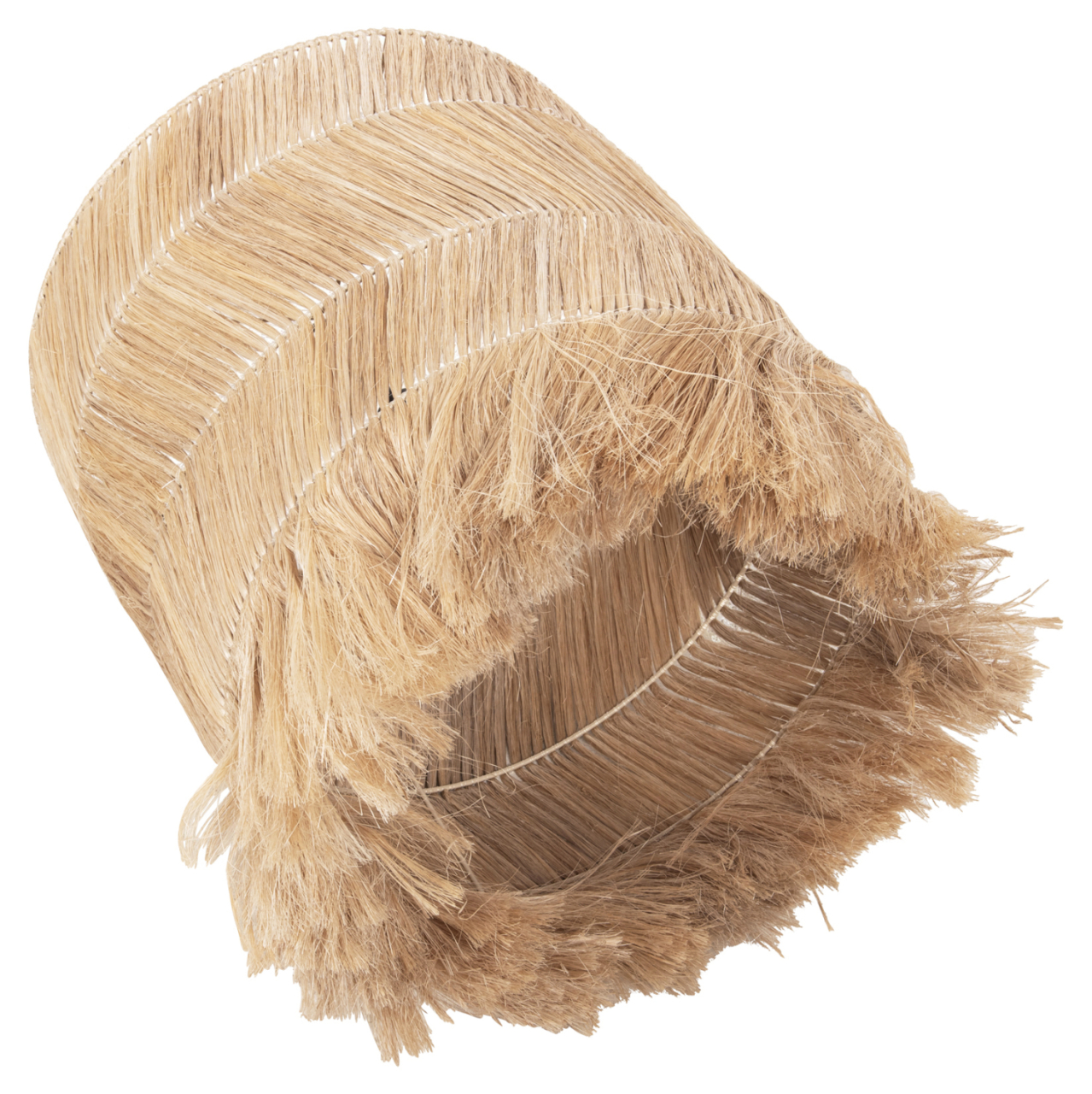 CEILING PENDANT WITH CYLINDRICAL CAP MADE OF ABACA FIBERS NATURAL COLOR Φ45x52-120Yεκ.HM7757 [4]