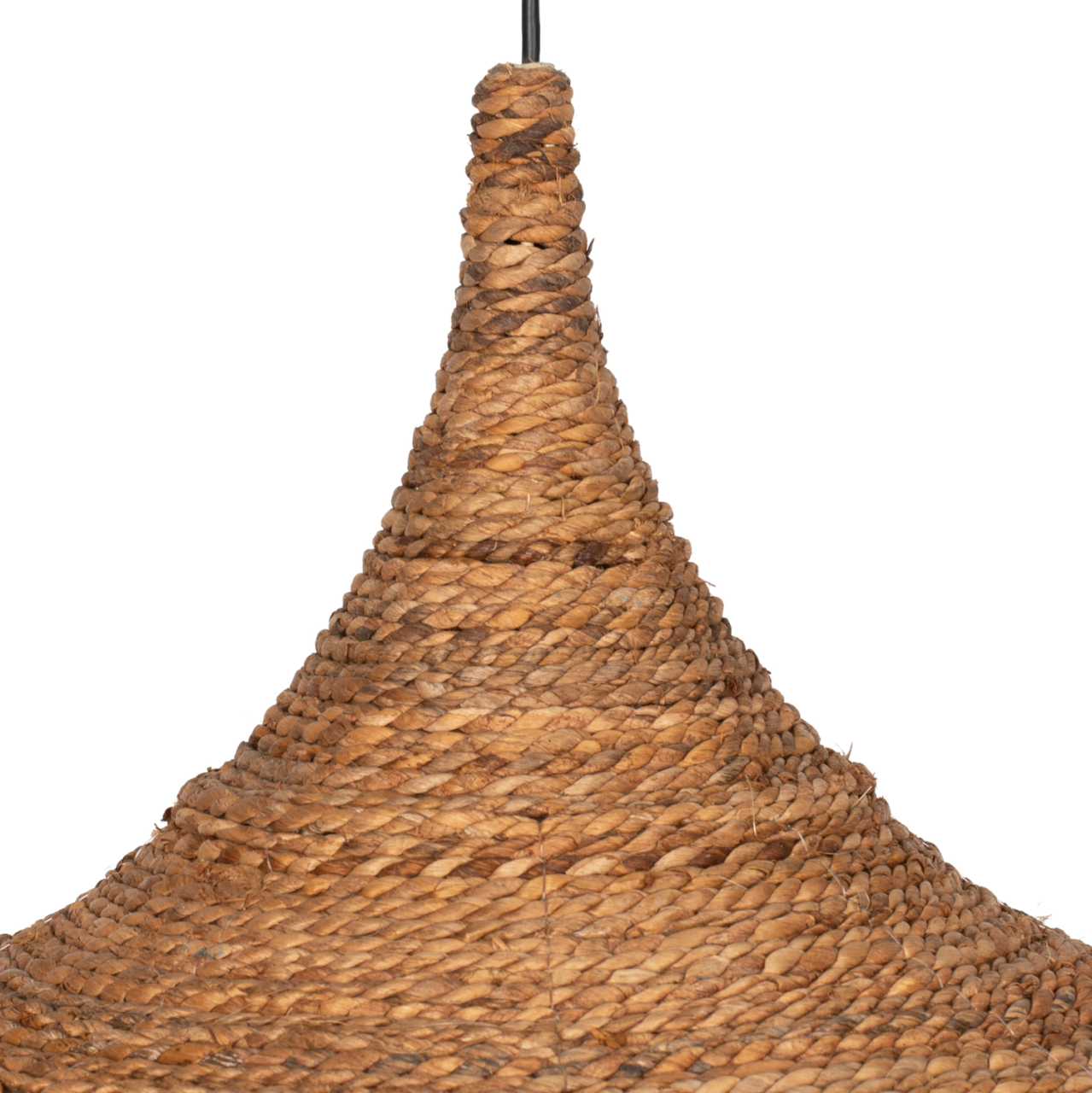 CEILING PENDANT WITH FRINGES MADE OF ABACA IN NATURAL COLOR 80x80x70Hcm.HM7755 [7]