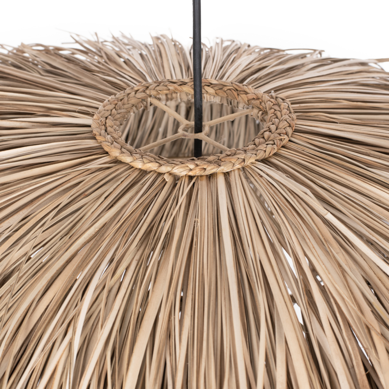 CEILING PENDANT WITH PANDAN AND MENDONG GRASS CAP NATURAL COLOR Φ80Χ35Hcm.HM7778 [3]
