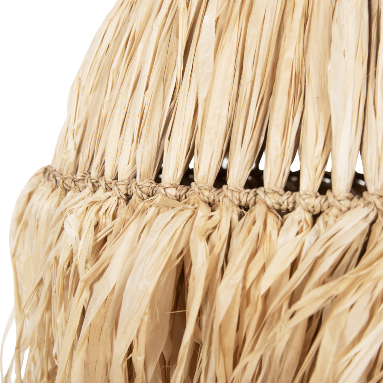 CEILING PENDANT WITH SISAL FIBER CAP IN NATURAL COLOR Φ36x46-120Hcm.HM7787 [6]