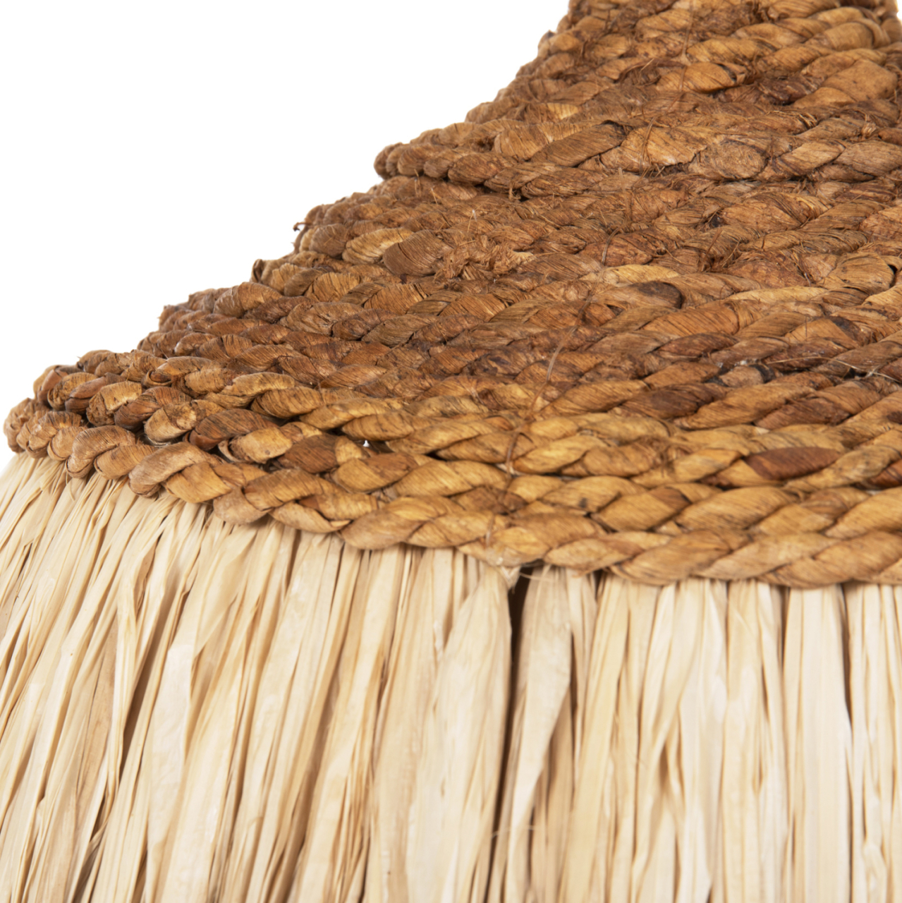 CEILING PENDANT WITH SISAL FIBER CAP IN NATURAL COLOR Φ36x46-120Hcm.HM7787 [5]
