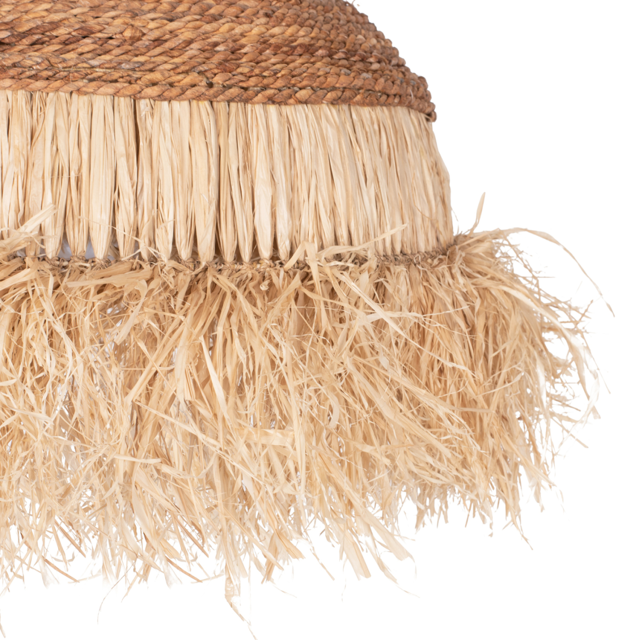 CEILING PENDANT WITH SISAL FIBER CAP IN NATURAL COLOR 50x50x50Hcm.HM7786 [3]