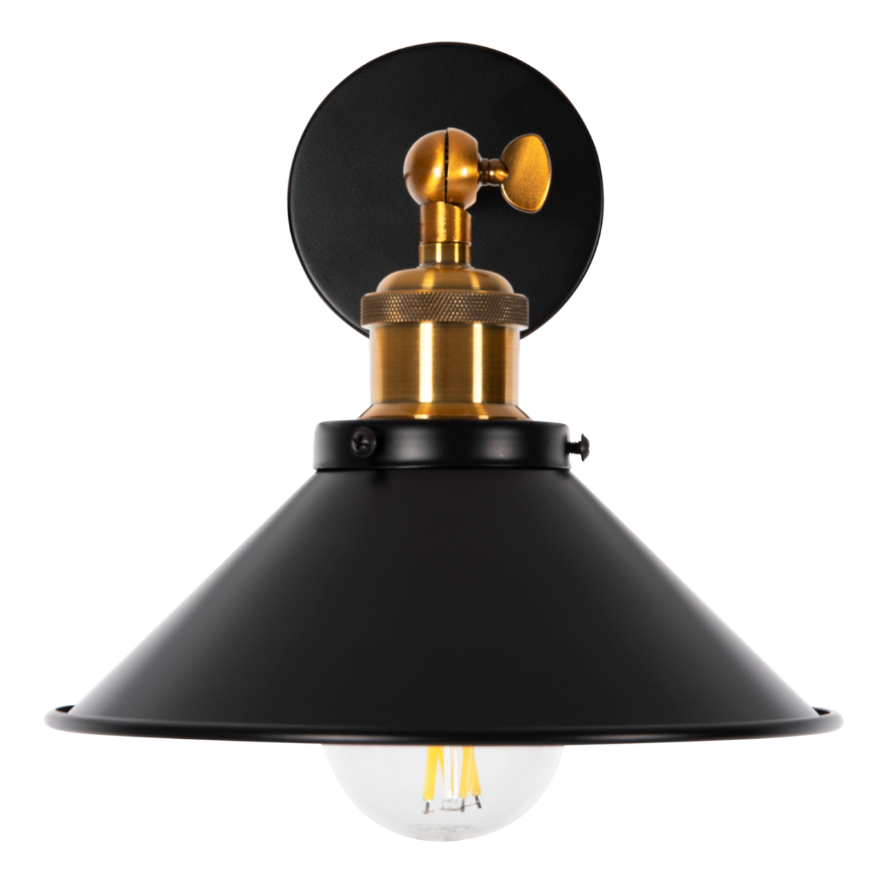 CEILING/WALL LAMP HM4121 BLACK-GOLD METAL Φ21x31Hcm. [4]