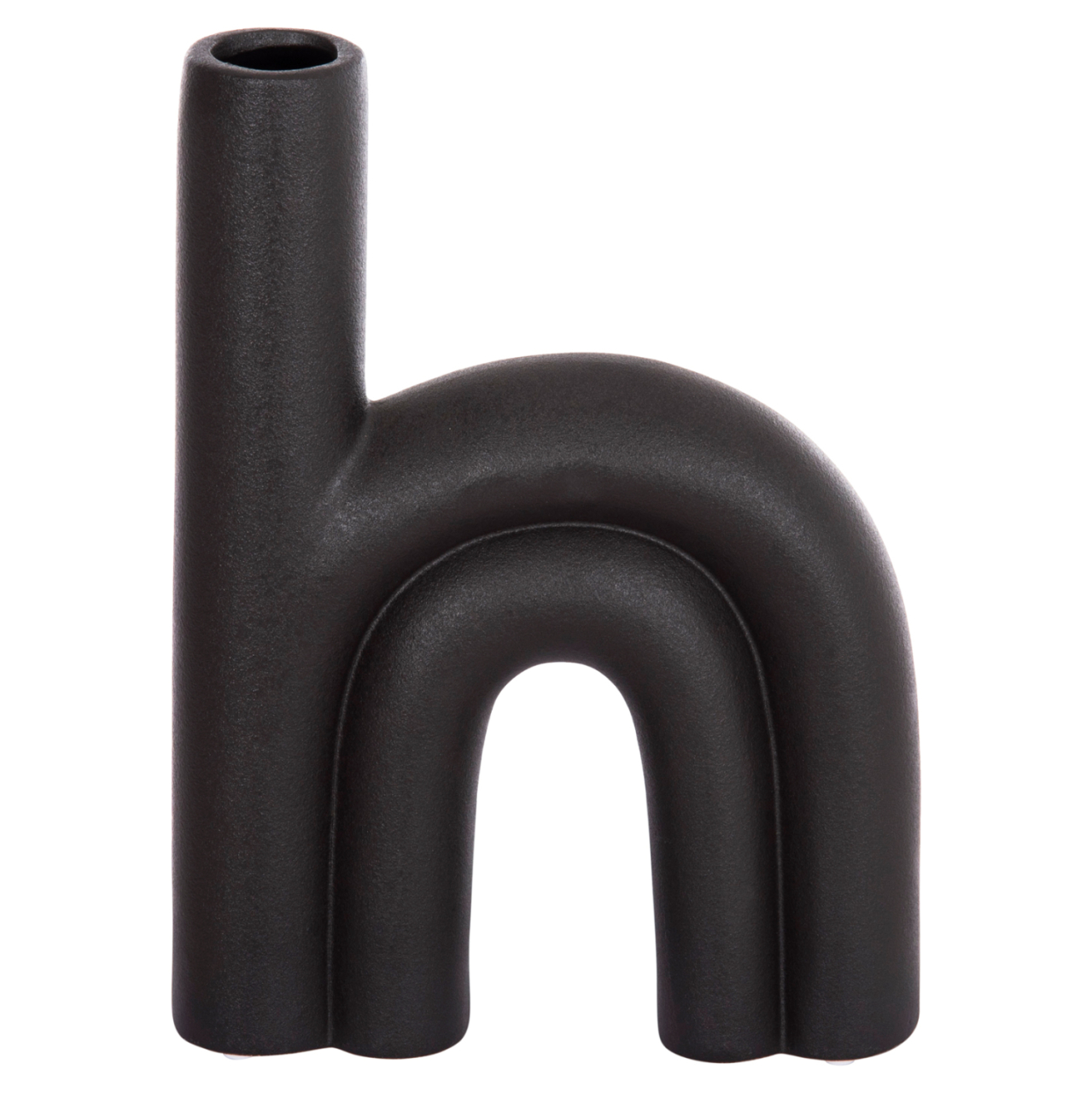 CERAMIC TABLE DECOR ARCON HM4638.02 MATTE BLACK 25,5x6x34H cm. [3]