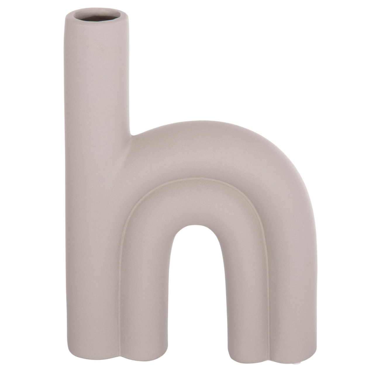 CERAMIC TABLE DECOR ARCON HM4638.03 MATTE GREY 25,5x6x34H cm. [3]