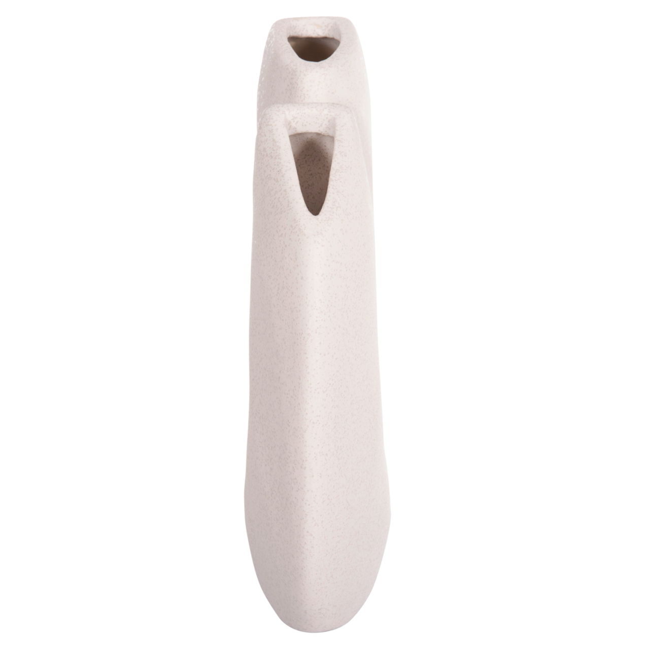 CERAMIC TABLE DECOR ARKEN HM4618.01 OFF WHITE WITH CRYSTALLIZATION 28x10x37Hcm. [4]