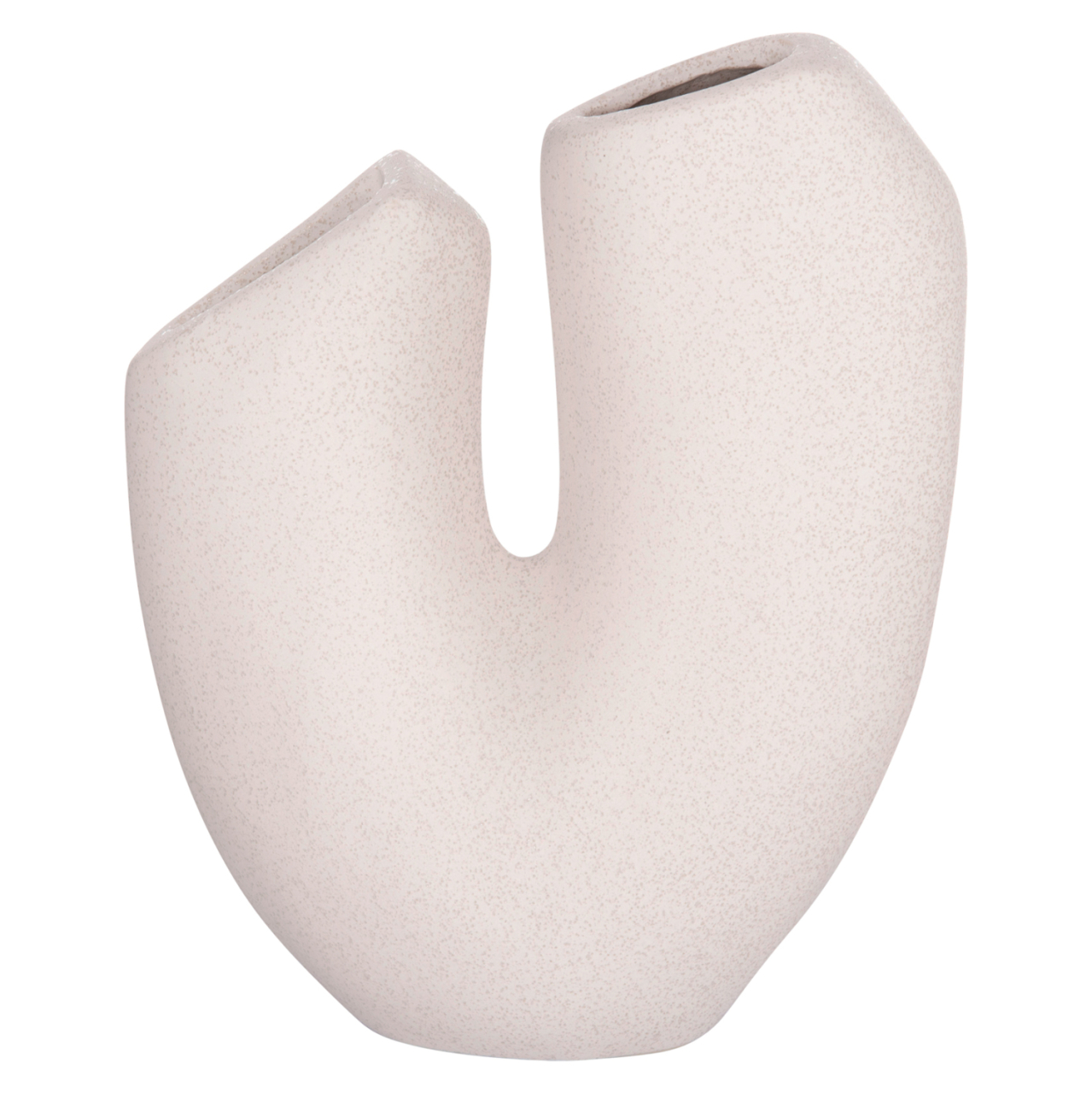 CERAMIC TABLE DECOR ARKEN HM4618.01 OFF WHITE WITH CRYSTALLIZATION 28x10x37Hcm. [3]