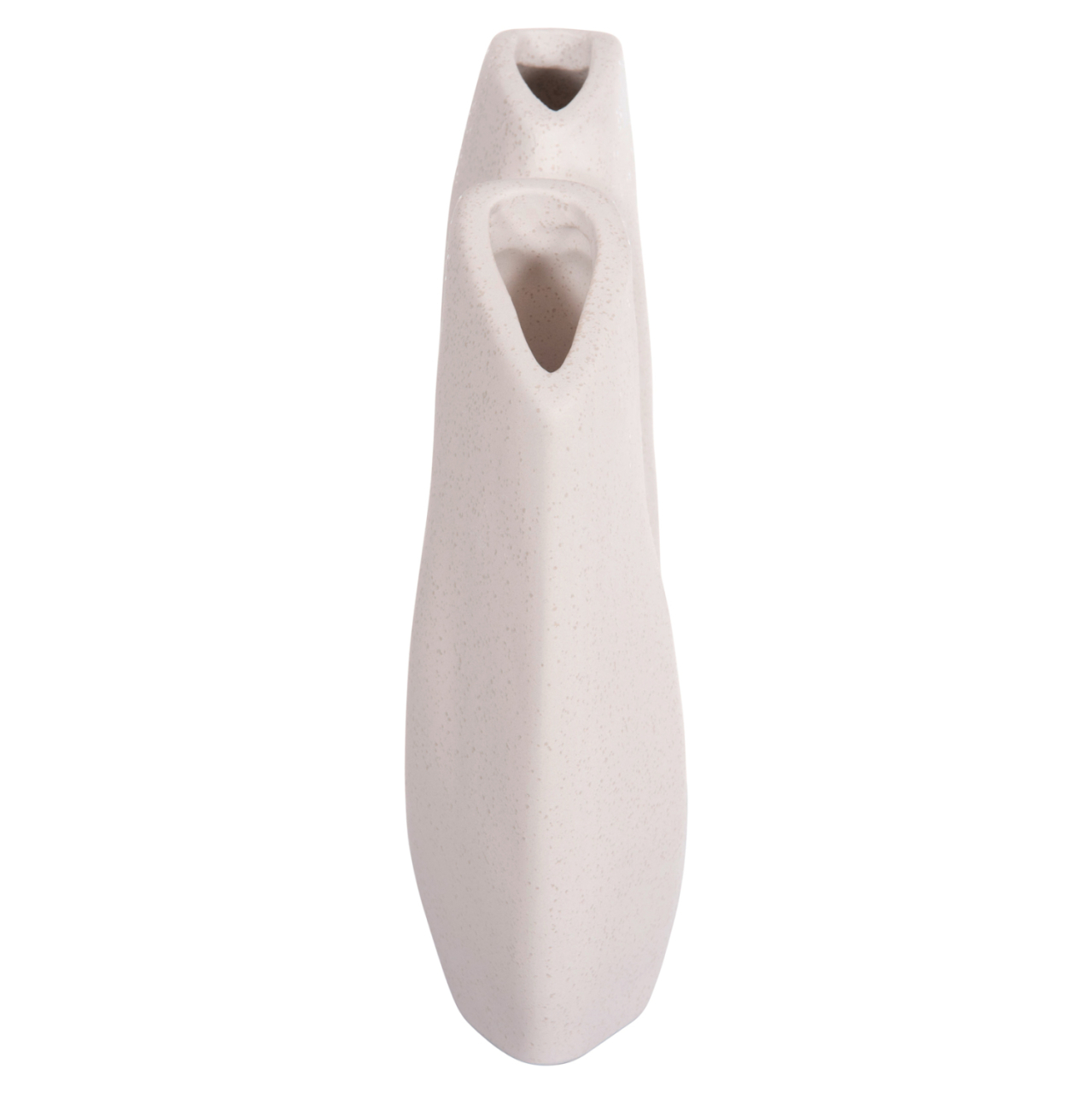 CERAMIC TABLE DECOR ARKEN HM4619.01 OFF WHITE WITH CRYSTALLIZATION 20.5x8x26Hcm. [4]