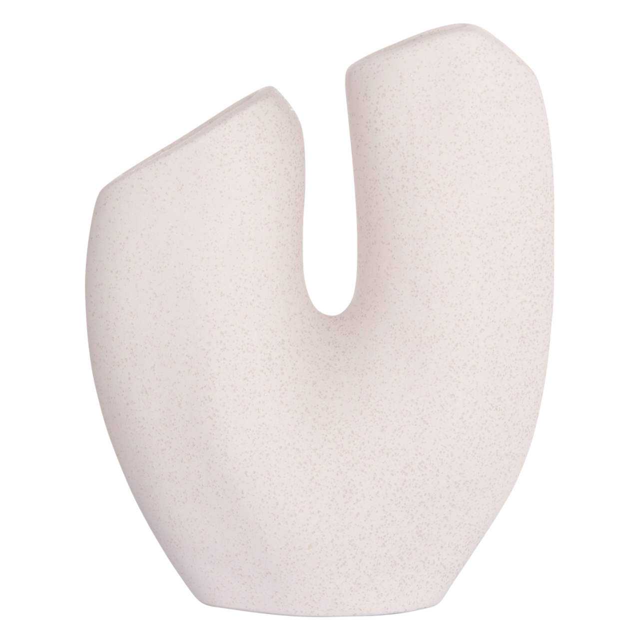 CERAMIC TABLE DECOR ARKEN HM4619.01 OFF WHITE WITH CRYSTALLIZATION 20.5x8x26Hcm. [3]
