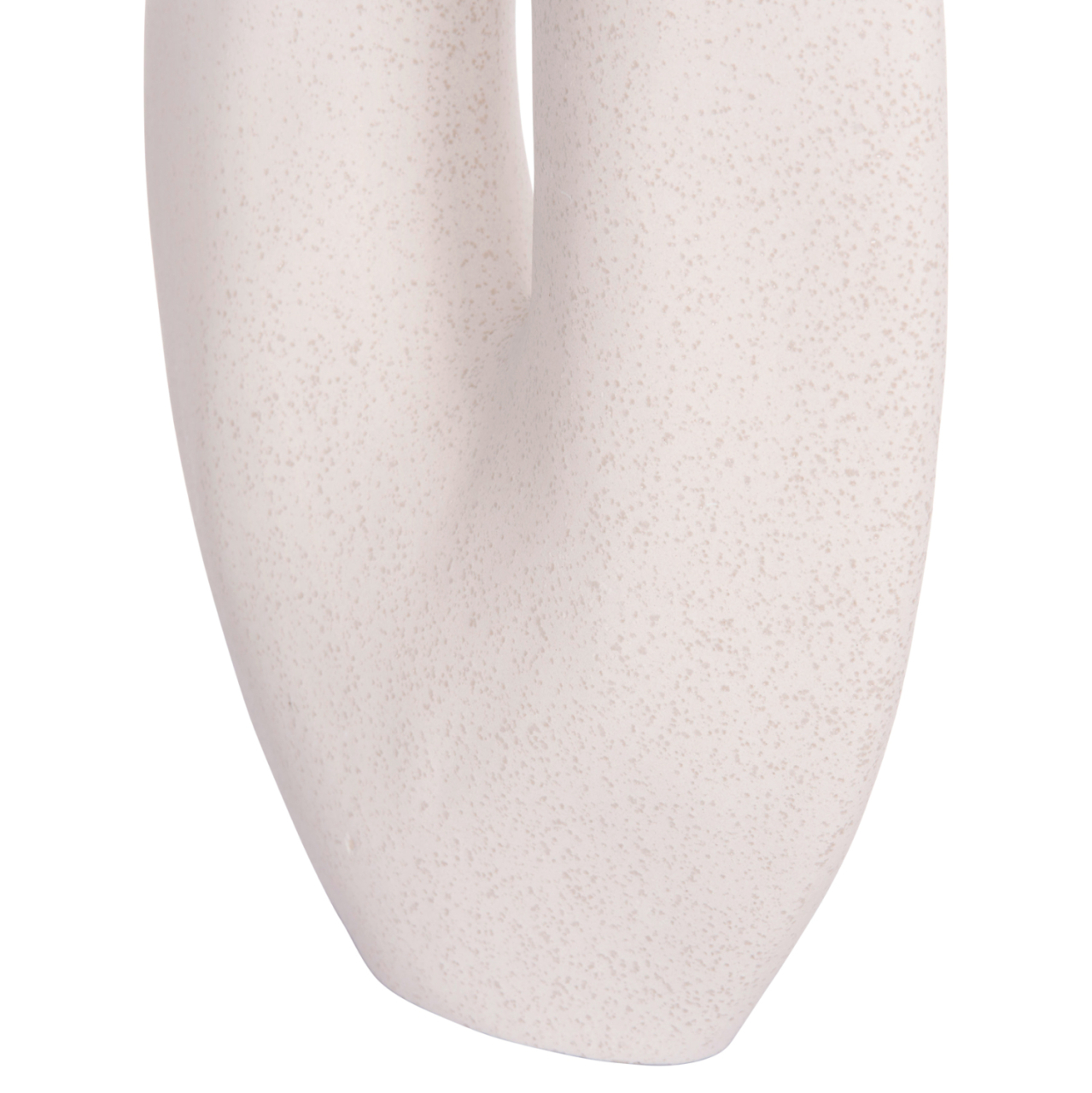 CERAMIC TABLE DECOR ARKEN HM4619.01 OFF WHITE WITH CRYSTALLIZATION 20.5x8x26Hcm. [6]