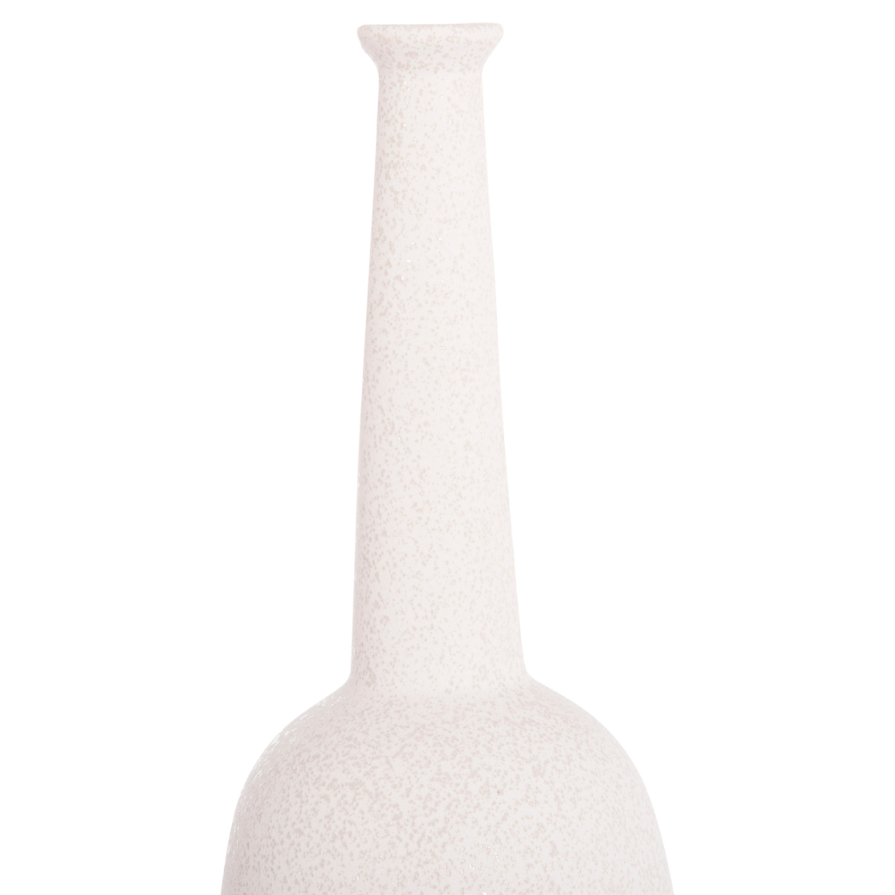 CERAMIC TABLE DECOR ELENDIL HM4591.01 OFF WHITE WITH CRYSTALLIZATION Φ12x39.5Hcm. [5]