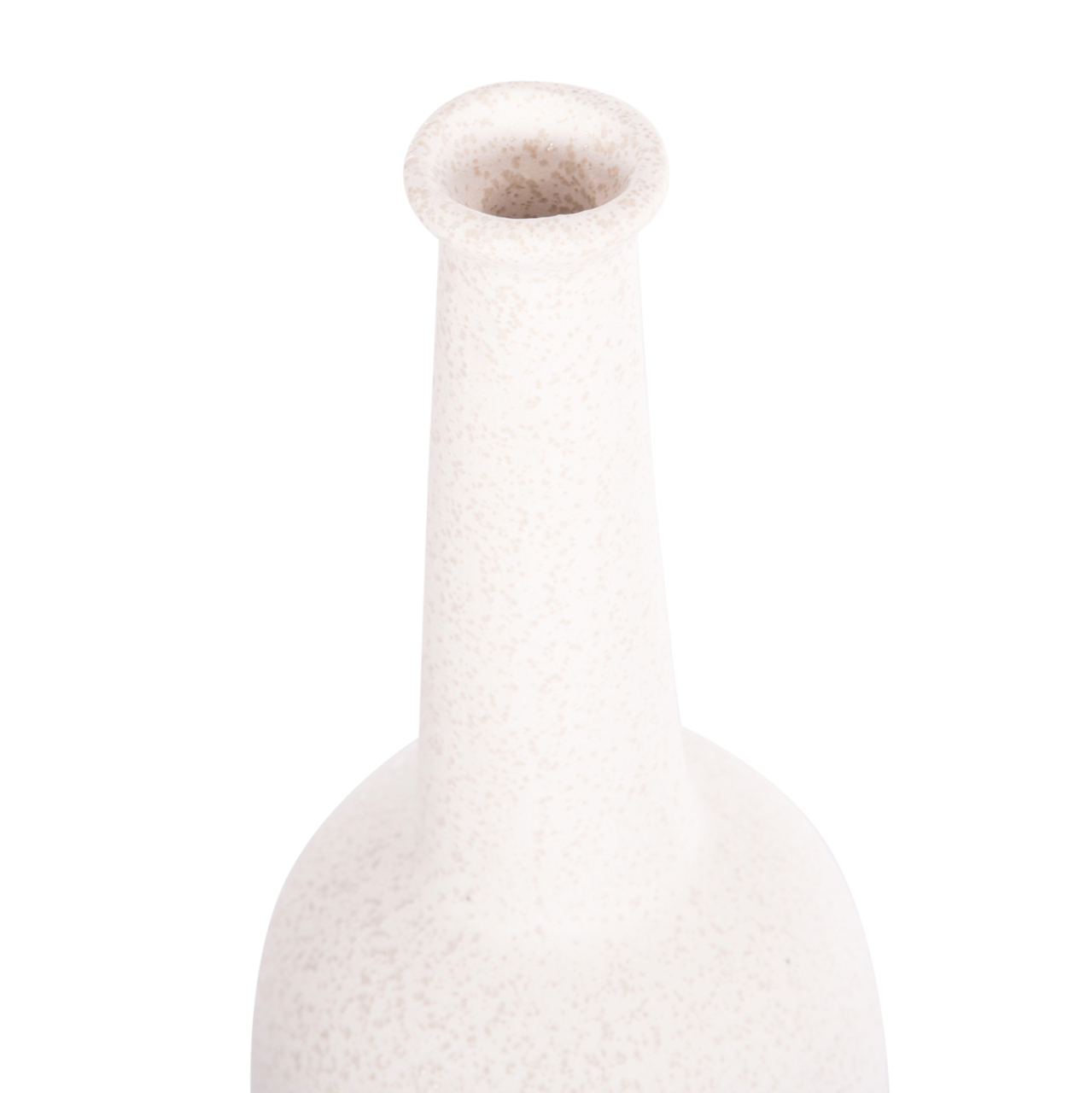 CERAMIC TABLE DECOR ELENDIL HM4592.01 OFF WHITE WITH CRYSTALLIZATION Φ10x30Hcm. [5]